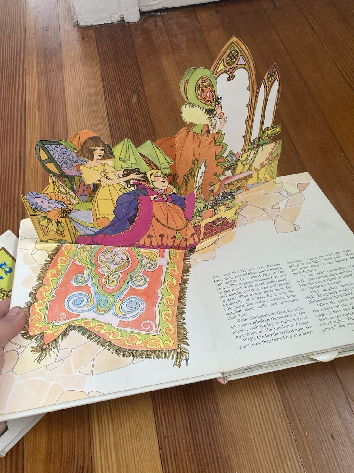 2 Vintage Cinderella Pop-Up Classic Book Random House emperor’s New Clothes RARE