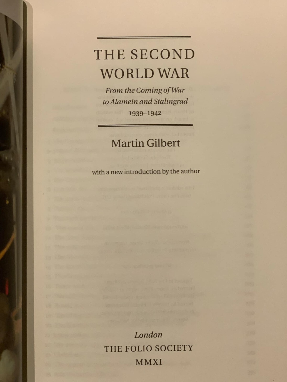 Folio Society: The Second World War by Martin Gilbert