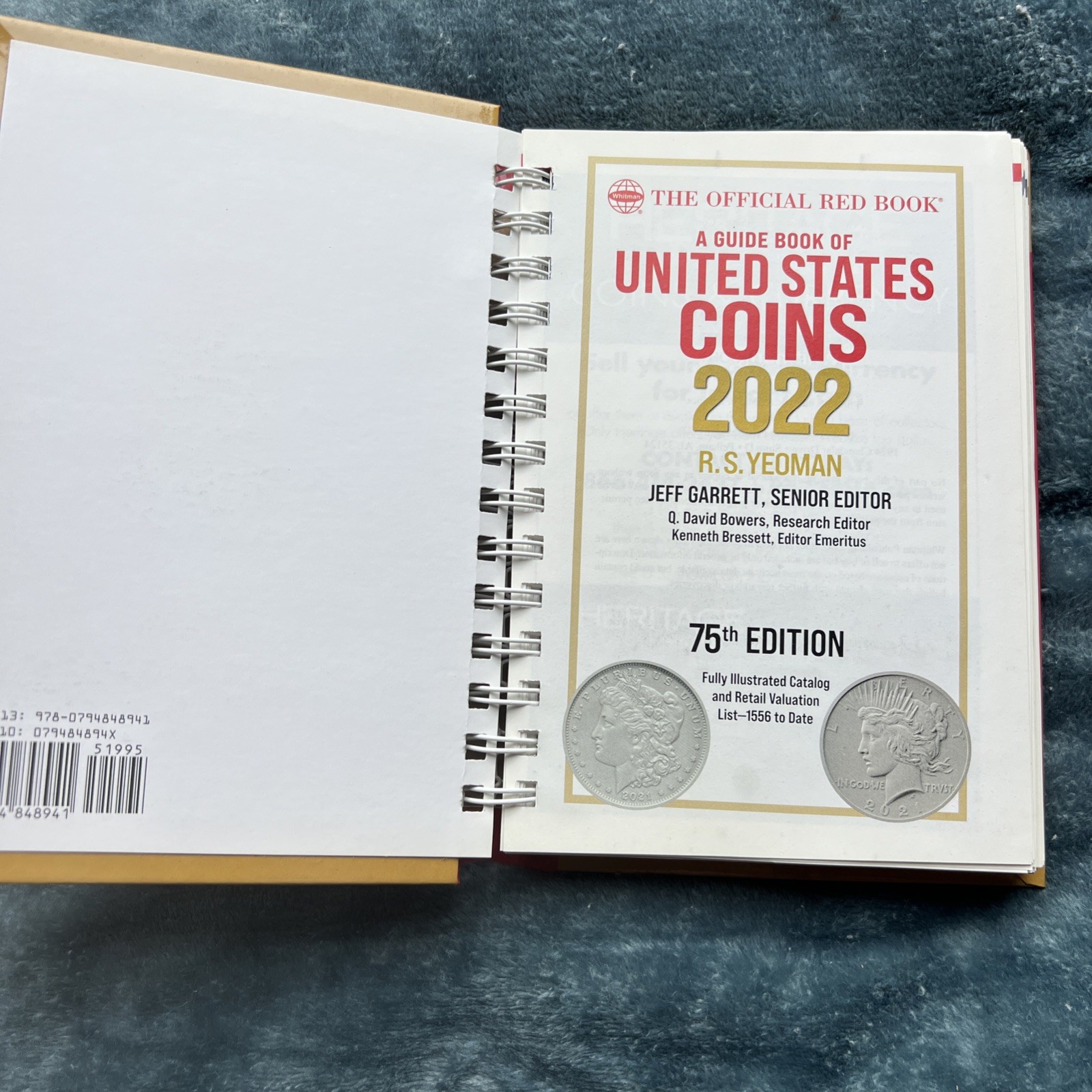 Redbook 2022 Us Coins Hidden Wiro by Jeff Garrett (2021, Spiral)