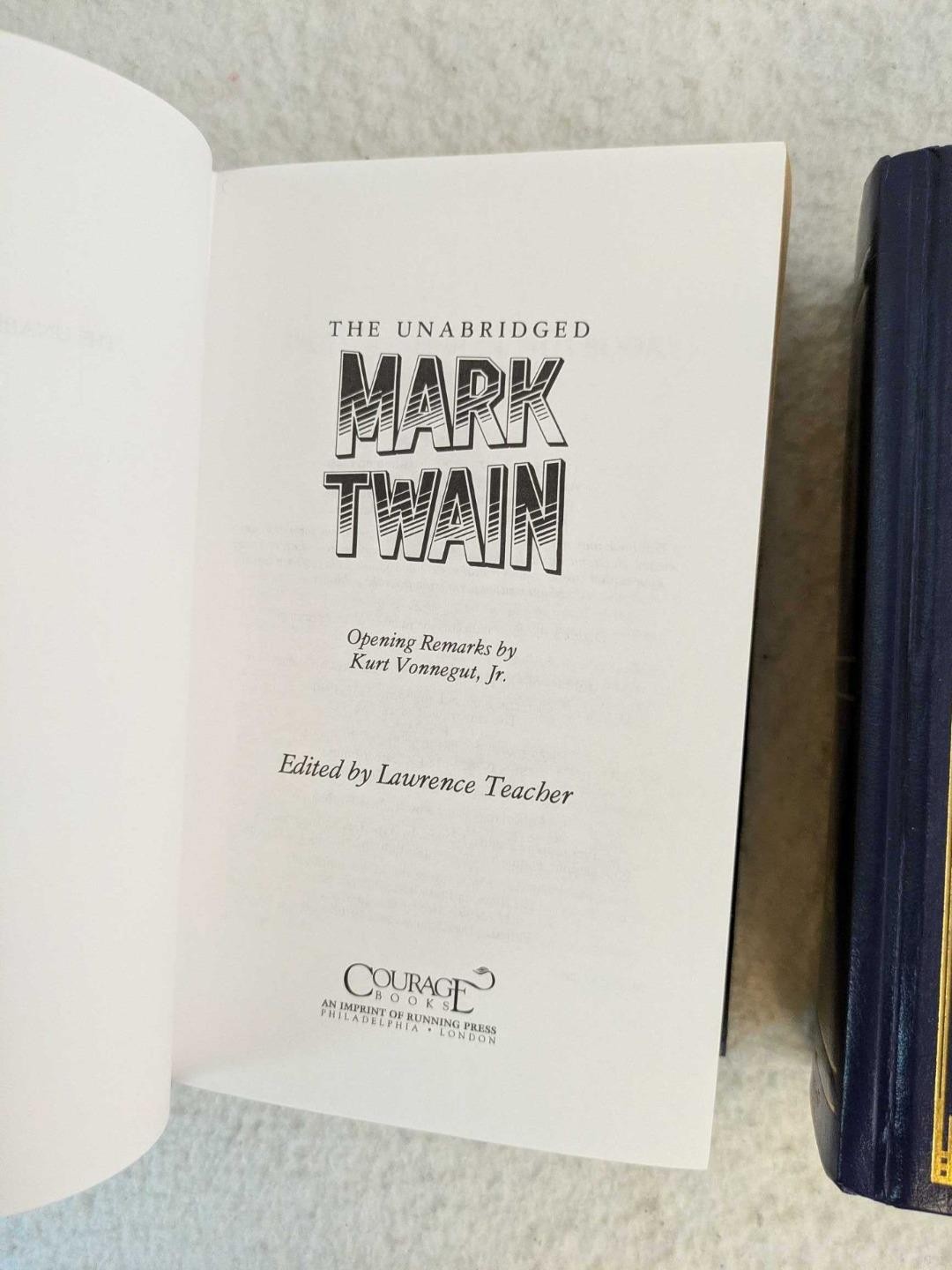 THE UNABRIDGED MARK TWAIN 2 Vol’s Running Press 1977 Kurt Vonnegut, Jr. Intro.