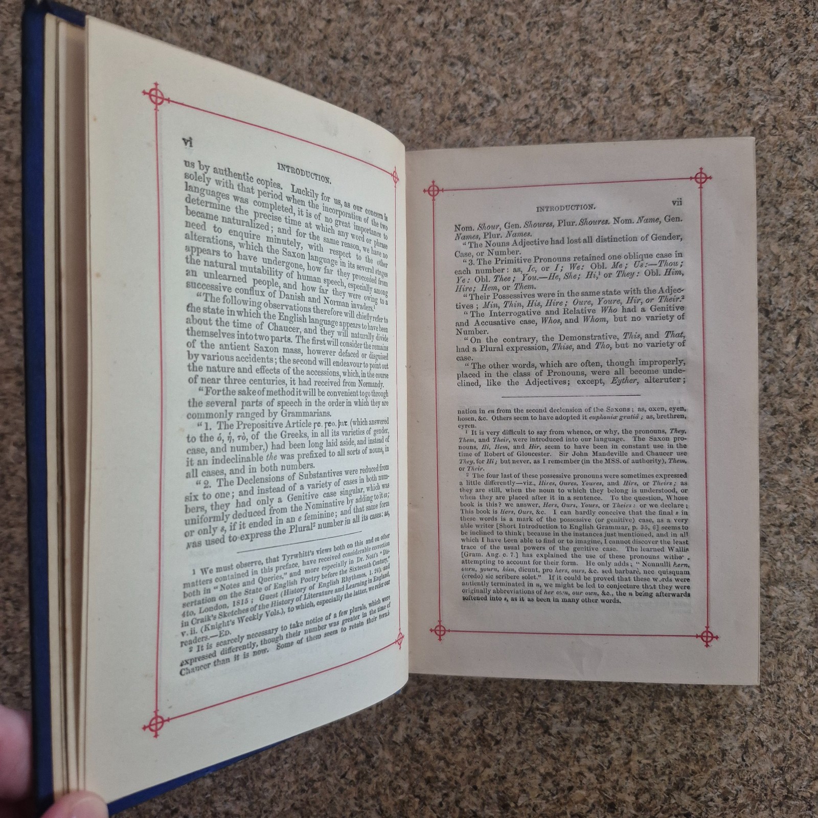 Chaucer Canterbury Tales Illustrated Blue Gilt HC Antique George Routledge