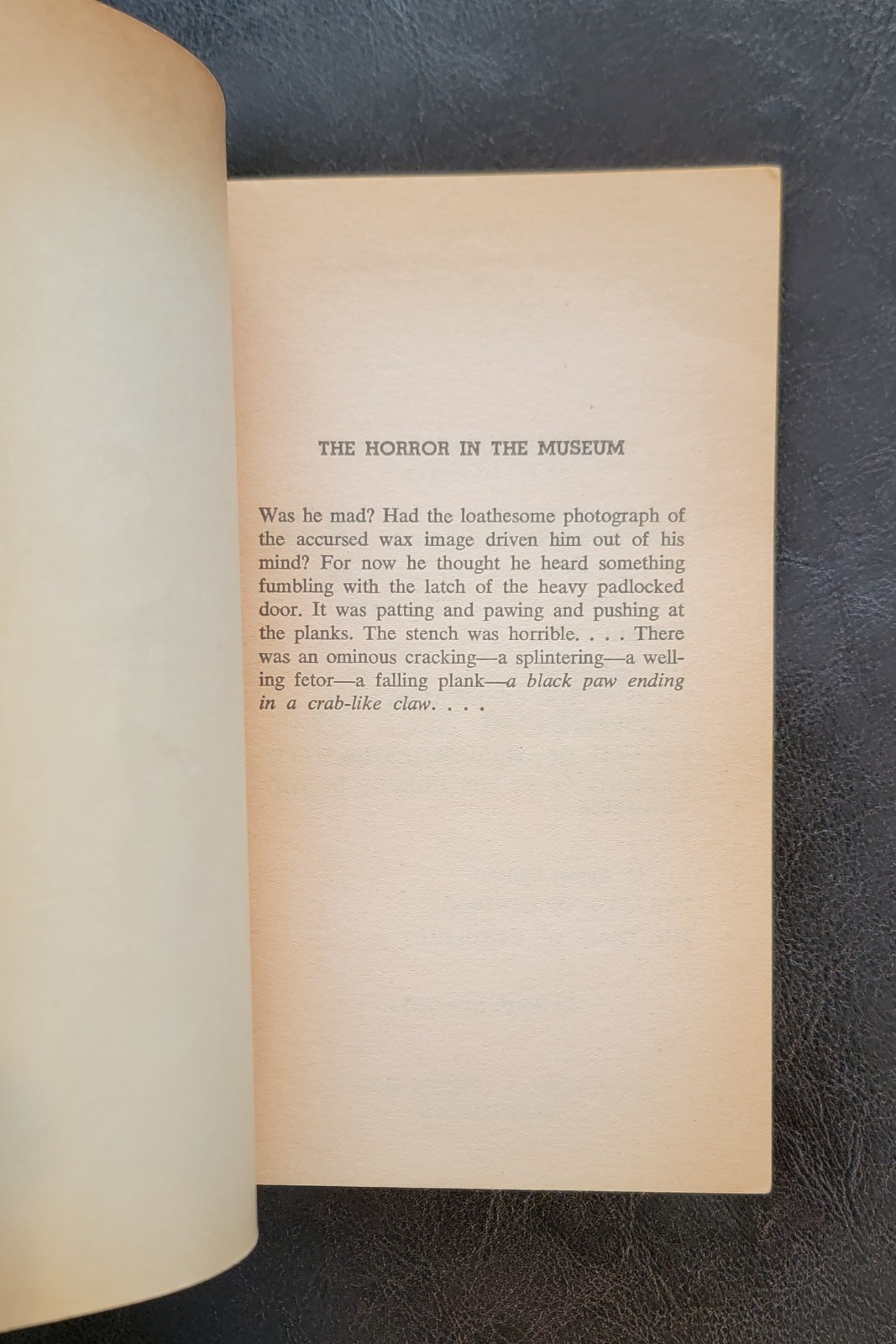 The Horror in the Museum H.P. Lovecraft & Others Beagle 95159 1st Print 1971