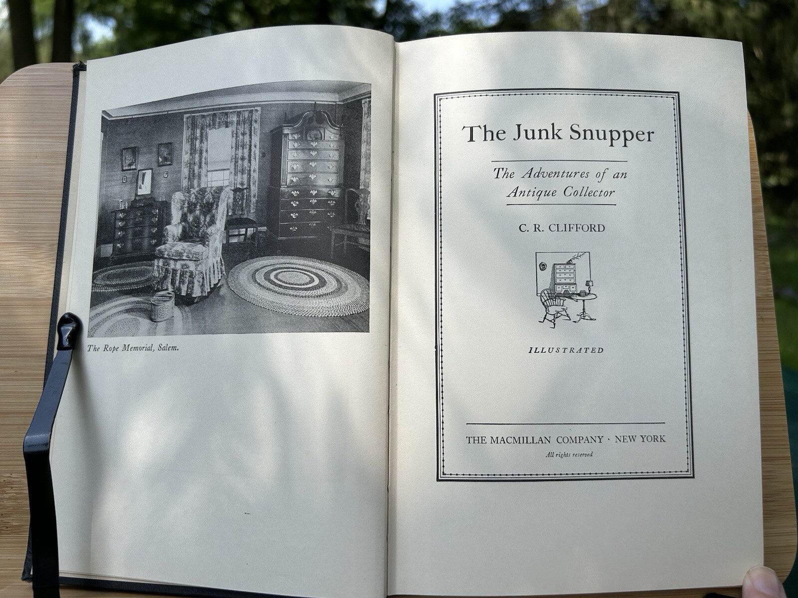 C R CLIFFORD / Junk Snupper The Adventures of an Antique Collector 1st ED 1927
