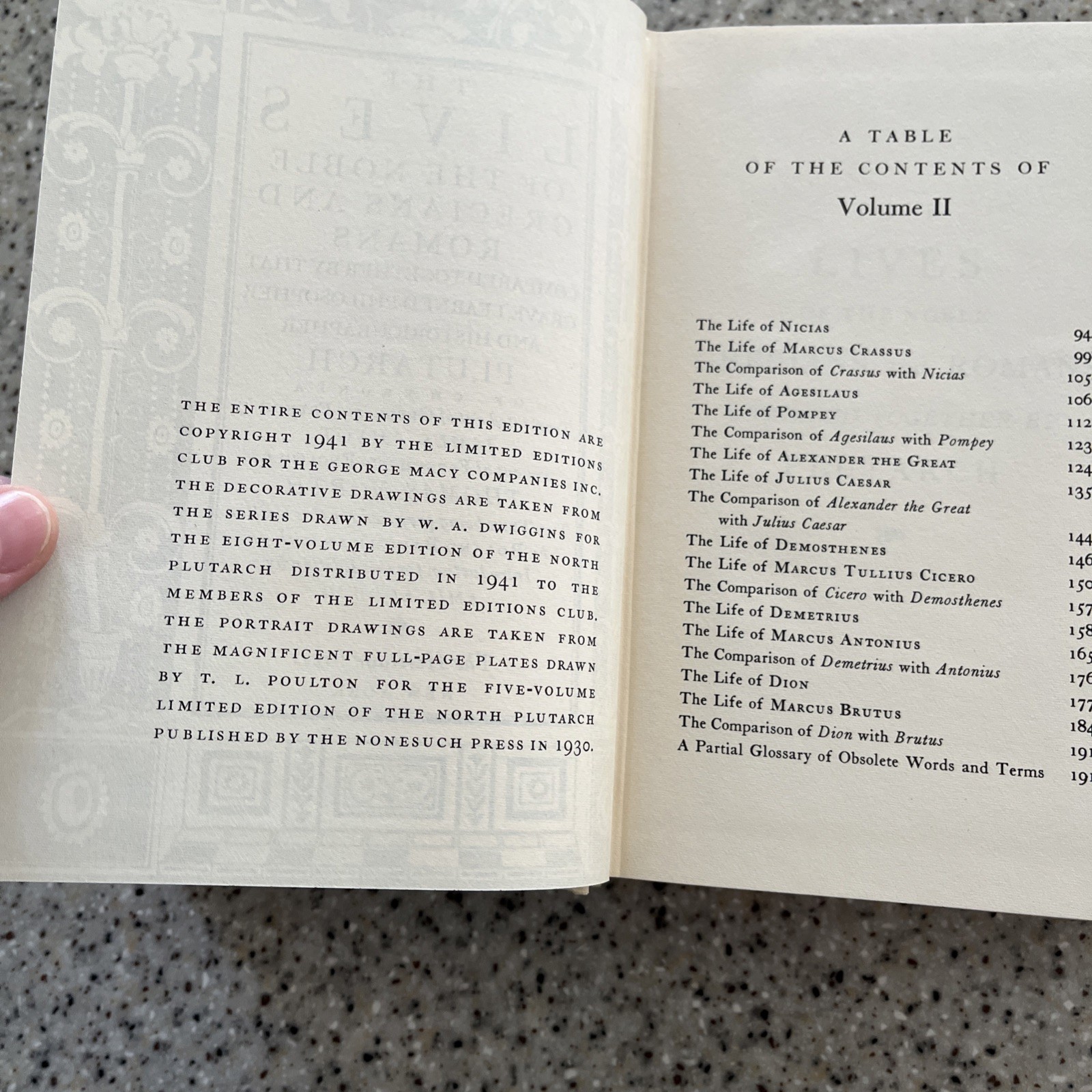 Plutarch’s Lives by Sir Thomas North Heritage Press Boxed Set 1&2 EXCELLENT Rare