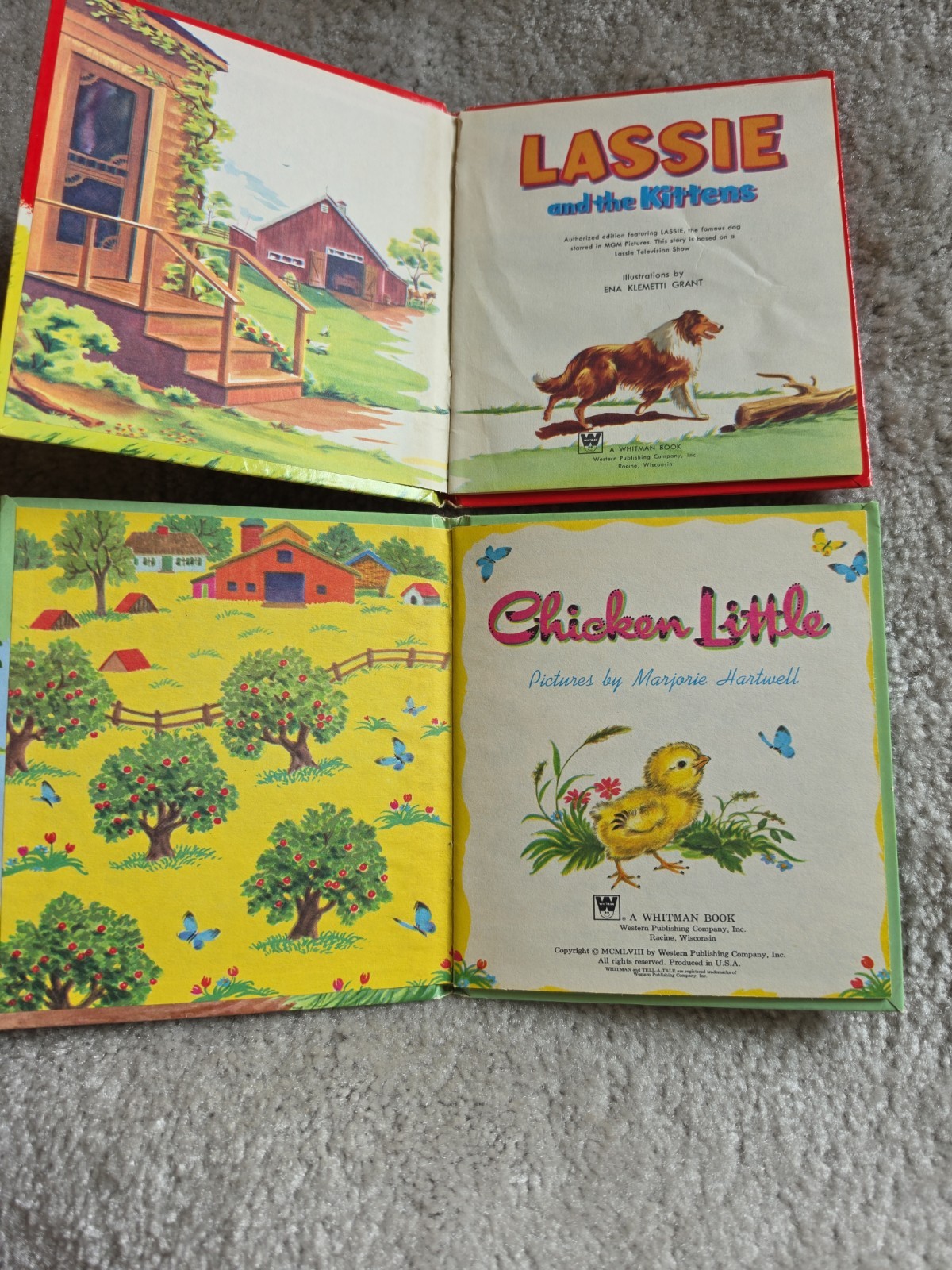 Vintage Lot Of 13 Tell A Tale Books, 50s Thru 70s Whitman