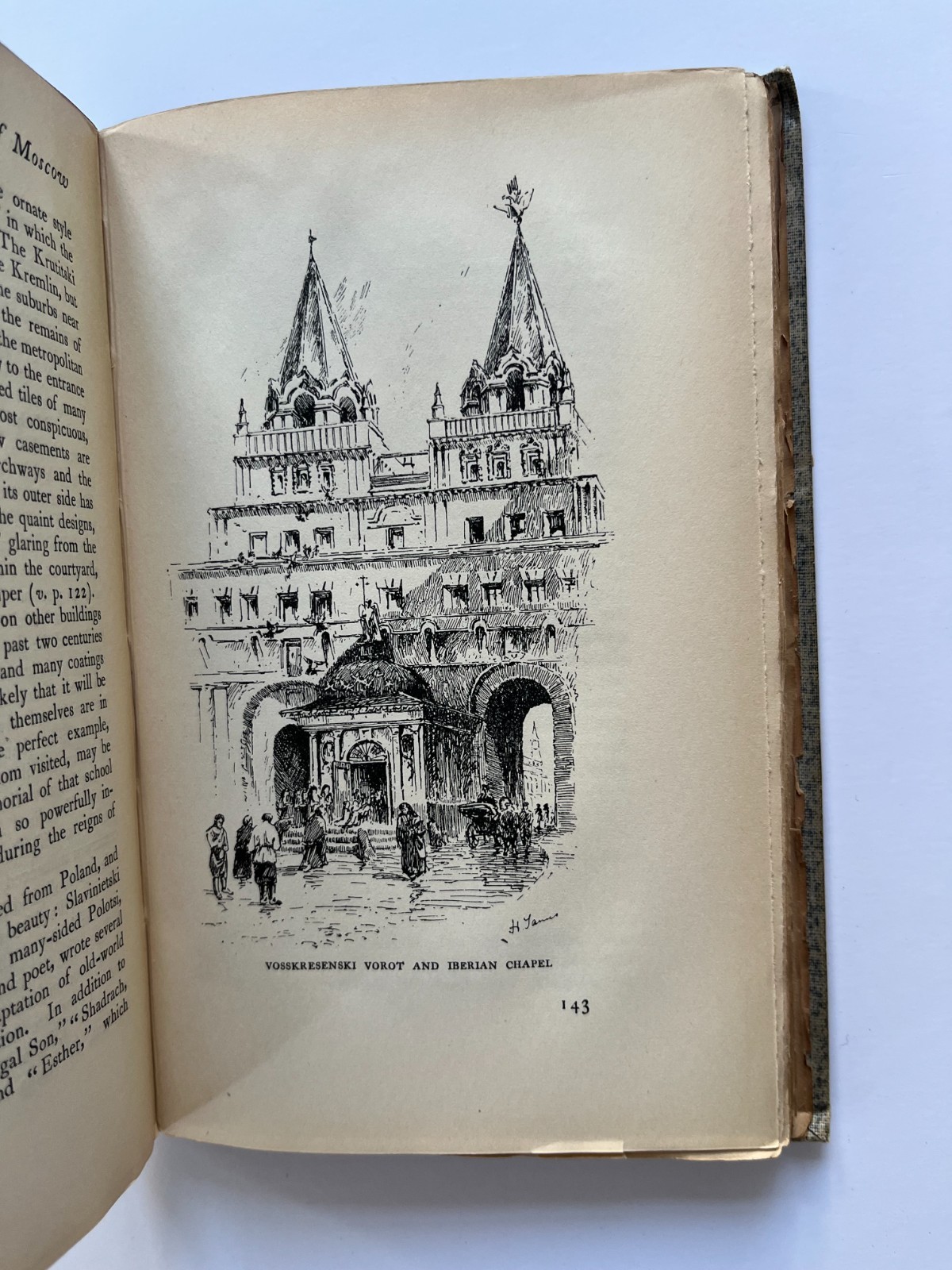 1900 Medieval Towns: The Story of MOSCOW, antique book illustrated map Russia
