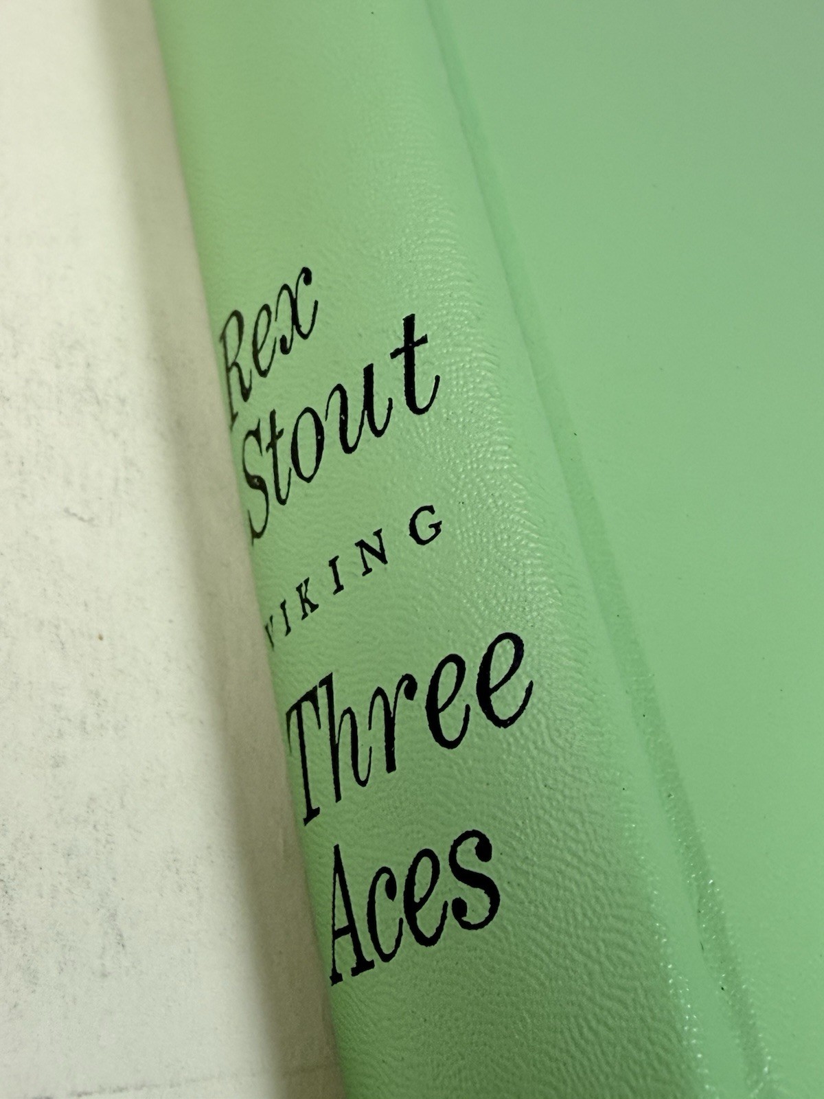 “Three Aces A Nero Wolfe Omnibus” by Rex Stout Three Novels 1971