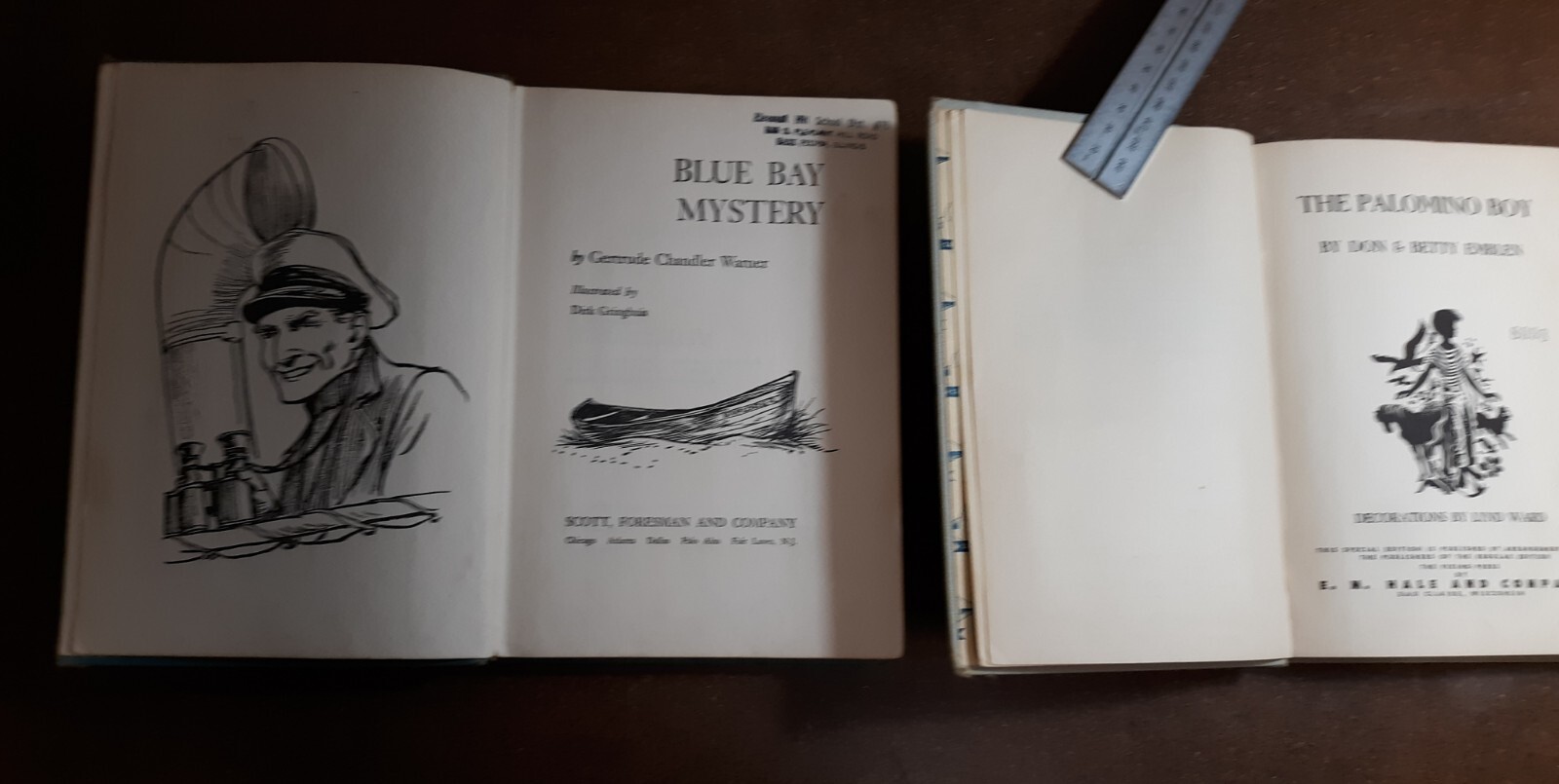 4 Retro Juvenile Fiction Hardcovers, Acceptable. gh