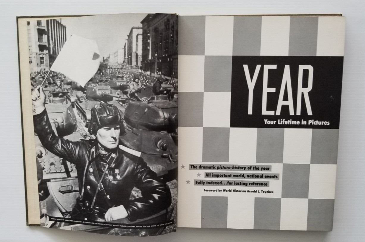 Life Magazine 1951 Edition Year ‘Your Lifetime in Pictures’ Bound Book 224Pages