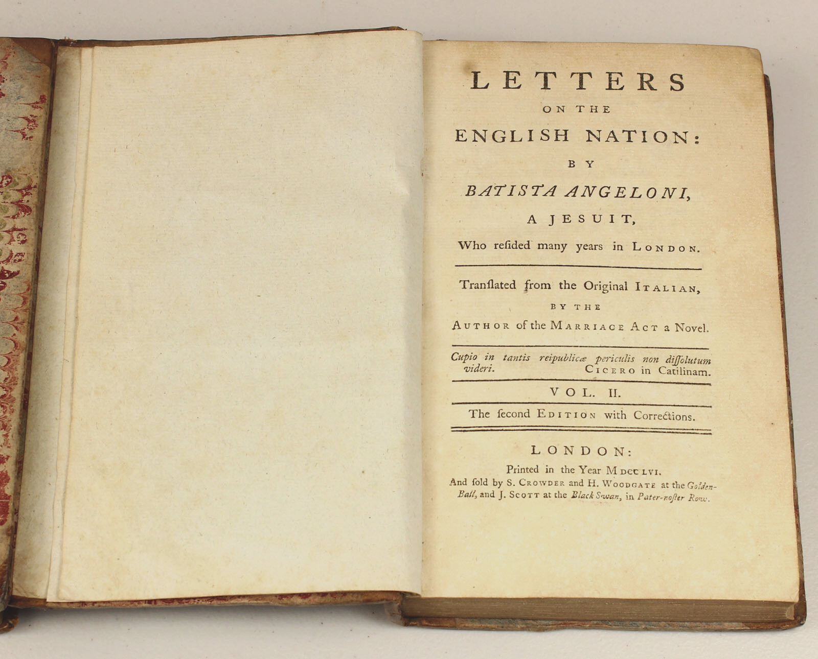 Satire on Duke of Newcastle – Shebbeare – 1756 – Letters on the English Nation