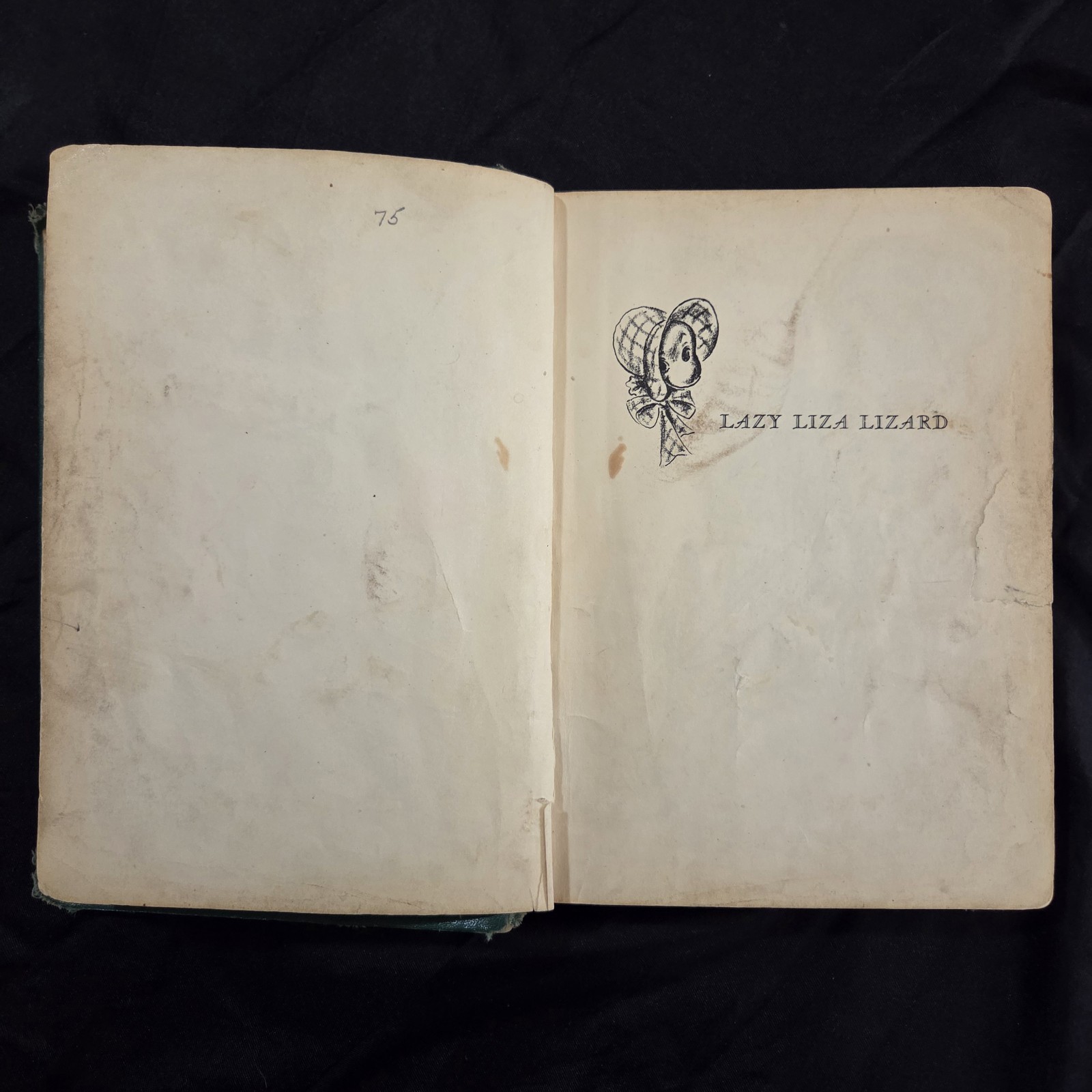 1938 Lazy Liza Lizard Marie Curtis Rains Illustrated HC Ex-Library