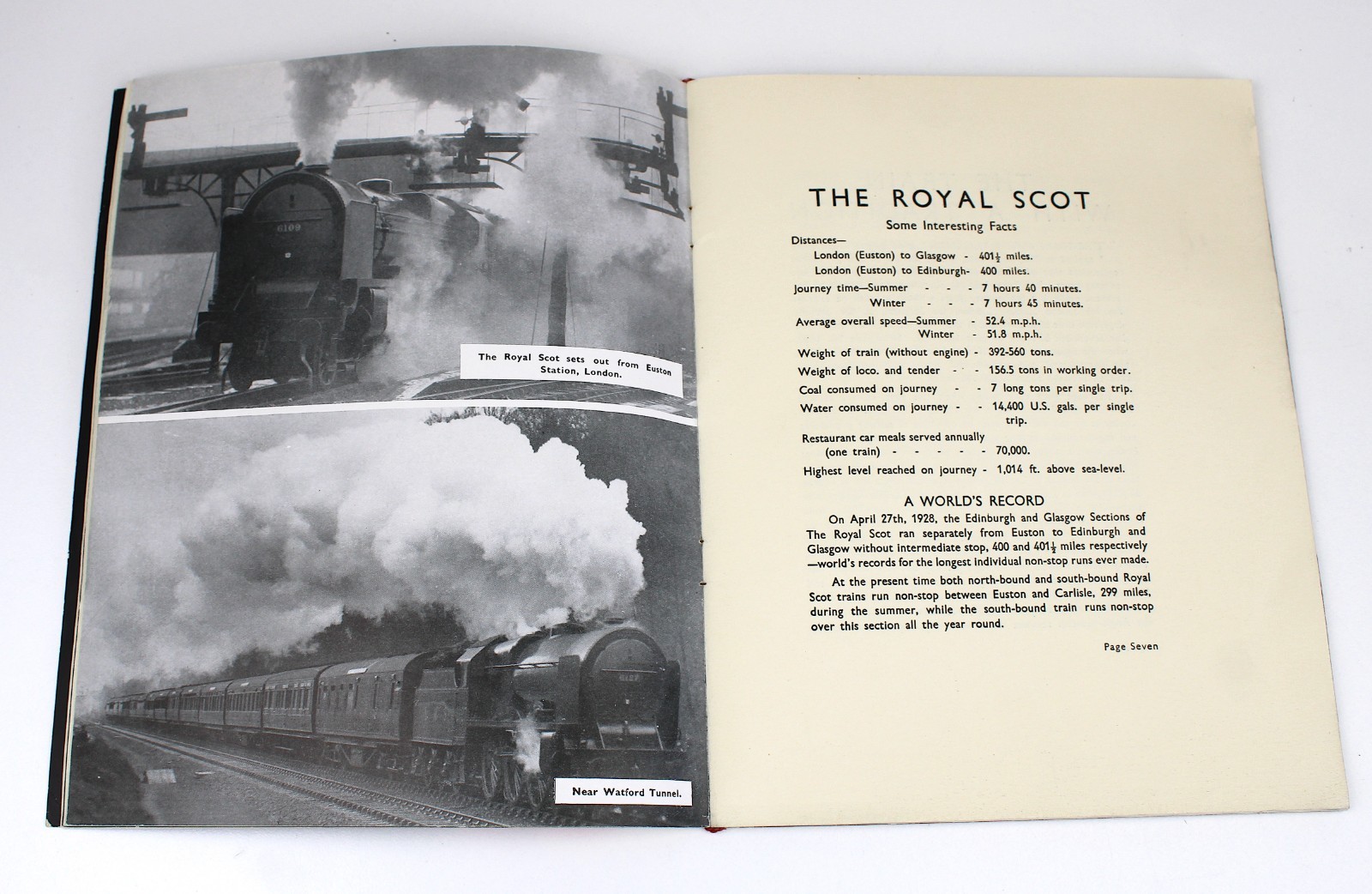 Story of the ROYAL SCOT Train Locomotives Railways Souvenir Chicago Expo 1933