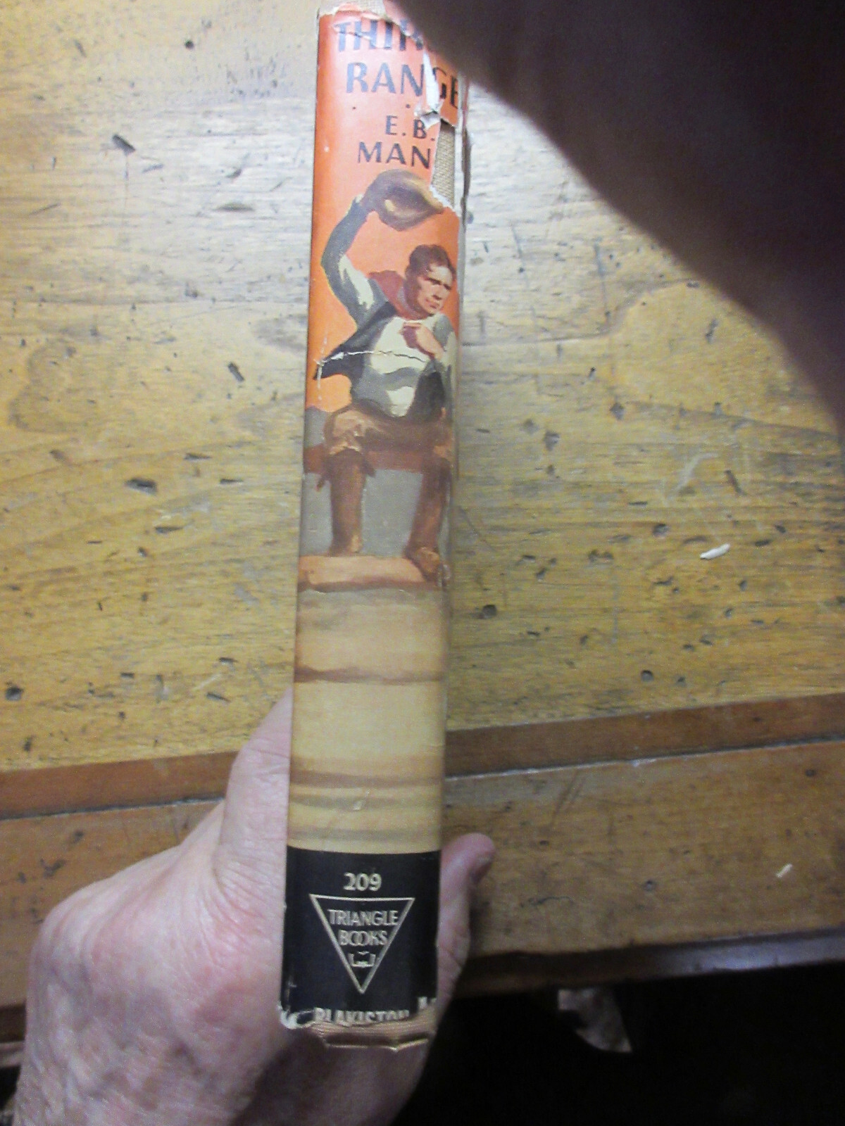 1935 Thirsty Range E.B. MANN Western CATTLE RANGES Dust Jacket DJ