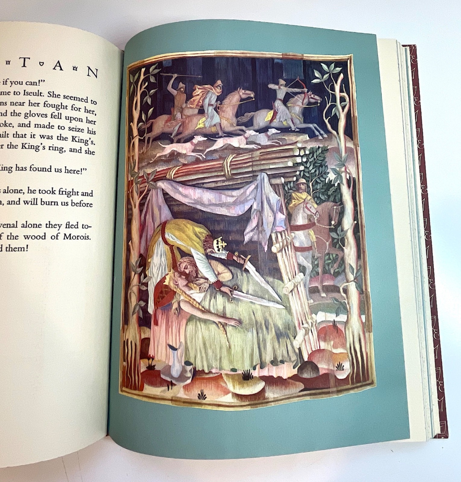 The Romance of Tristan & Iseult Heritage Press 1960 Bedier Illustrated, Slipcase