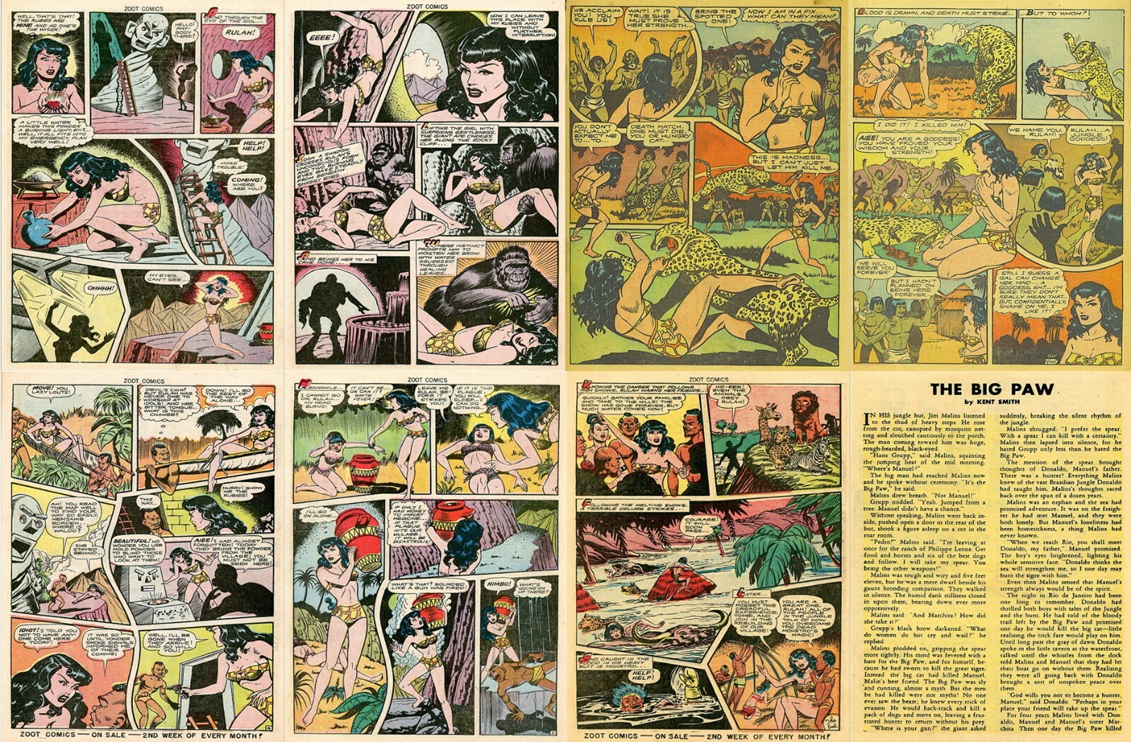 Zoot Comics Rulah The Jungle Goddess Fantasy Sexy Comics – 16 Old Issues on DVD