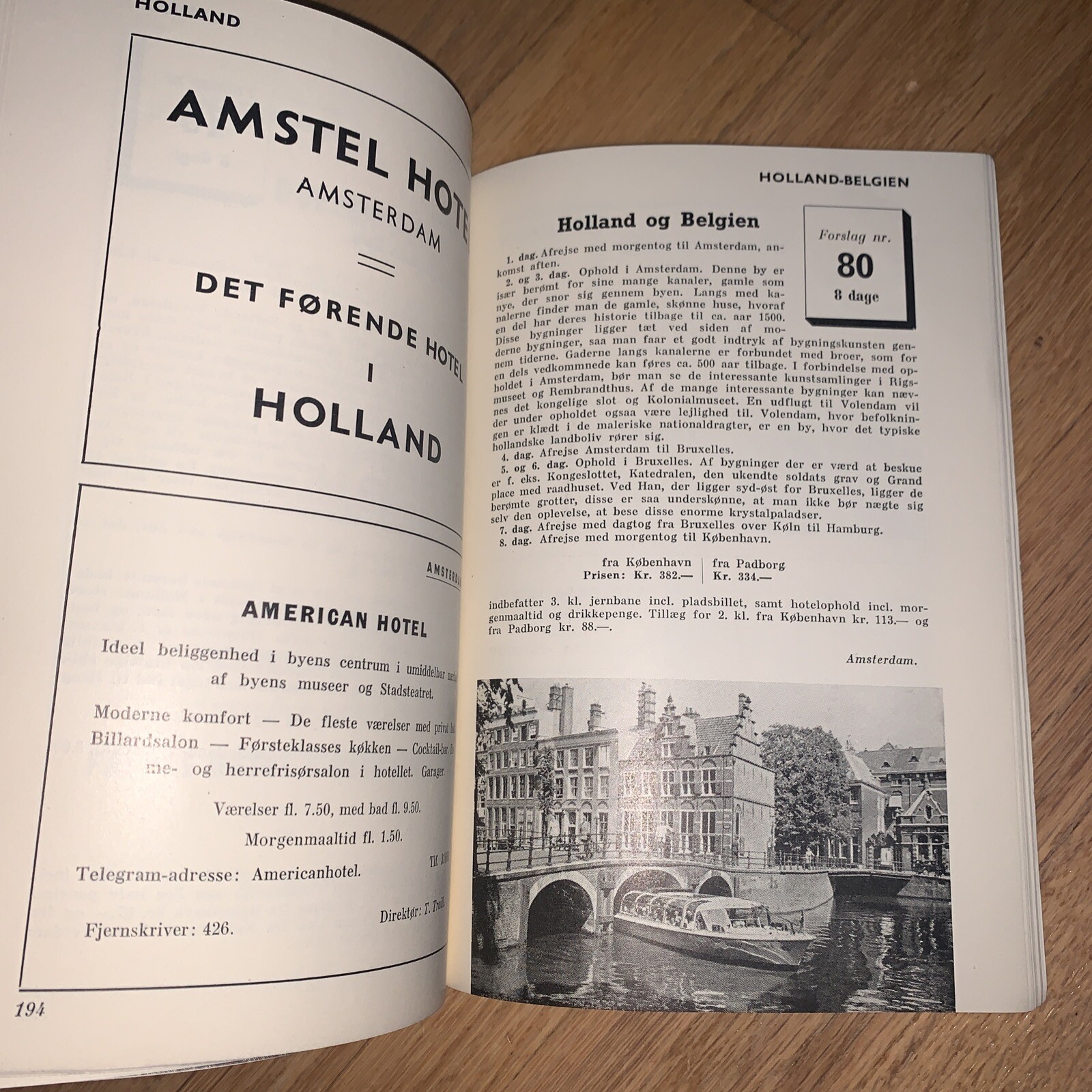 1953 BENNETT Danish Tour Book ENGLAND / SCOTLAND 224 Pages SYDLIGE UDLAND