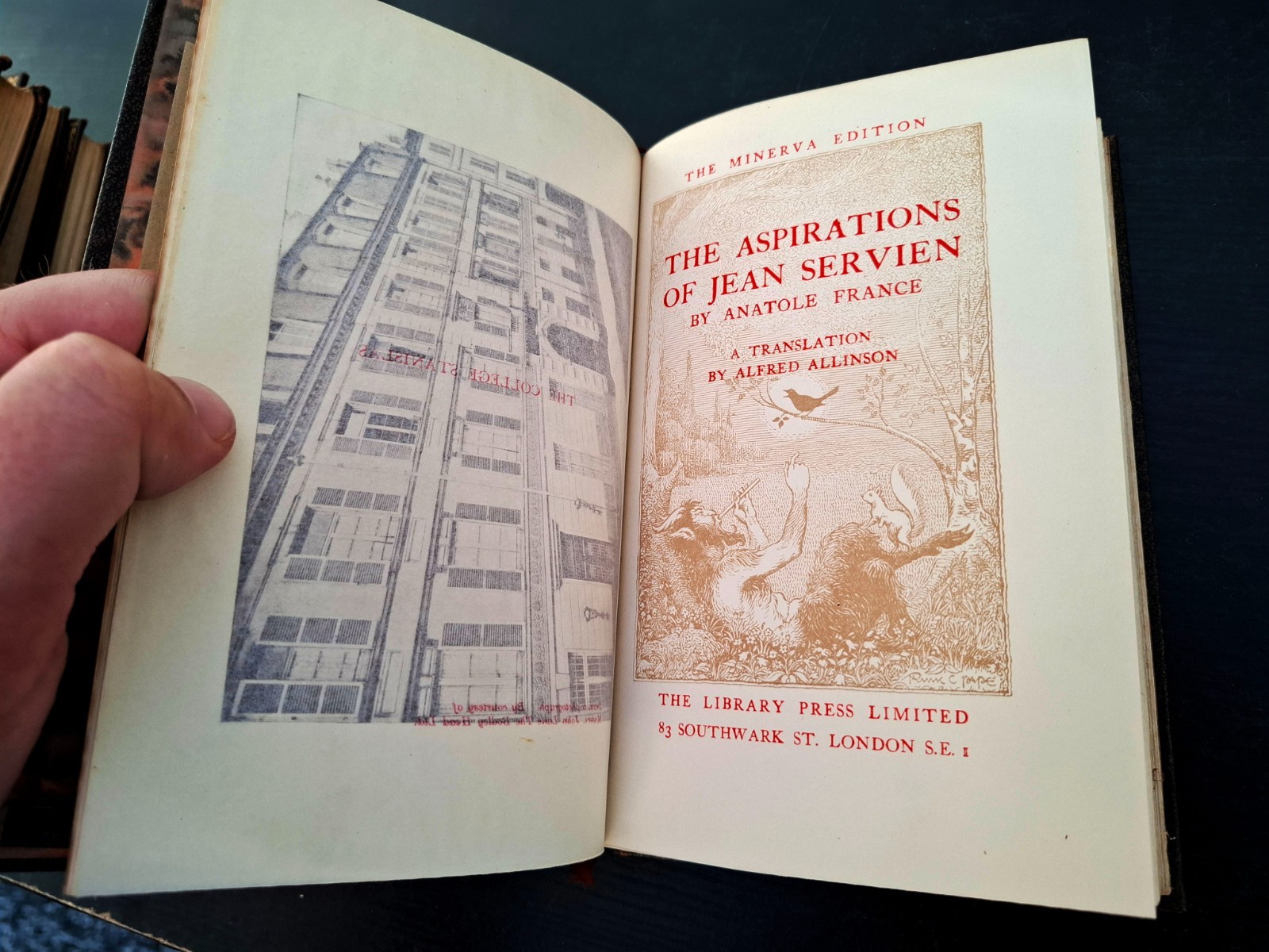 1925 – Anatole France Minerva Edition x7, Nobel Winner, Gilt Portrait Bindings
