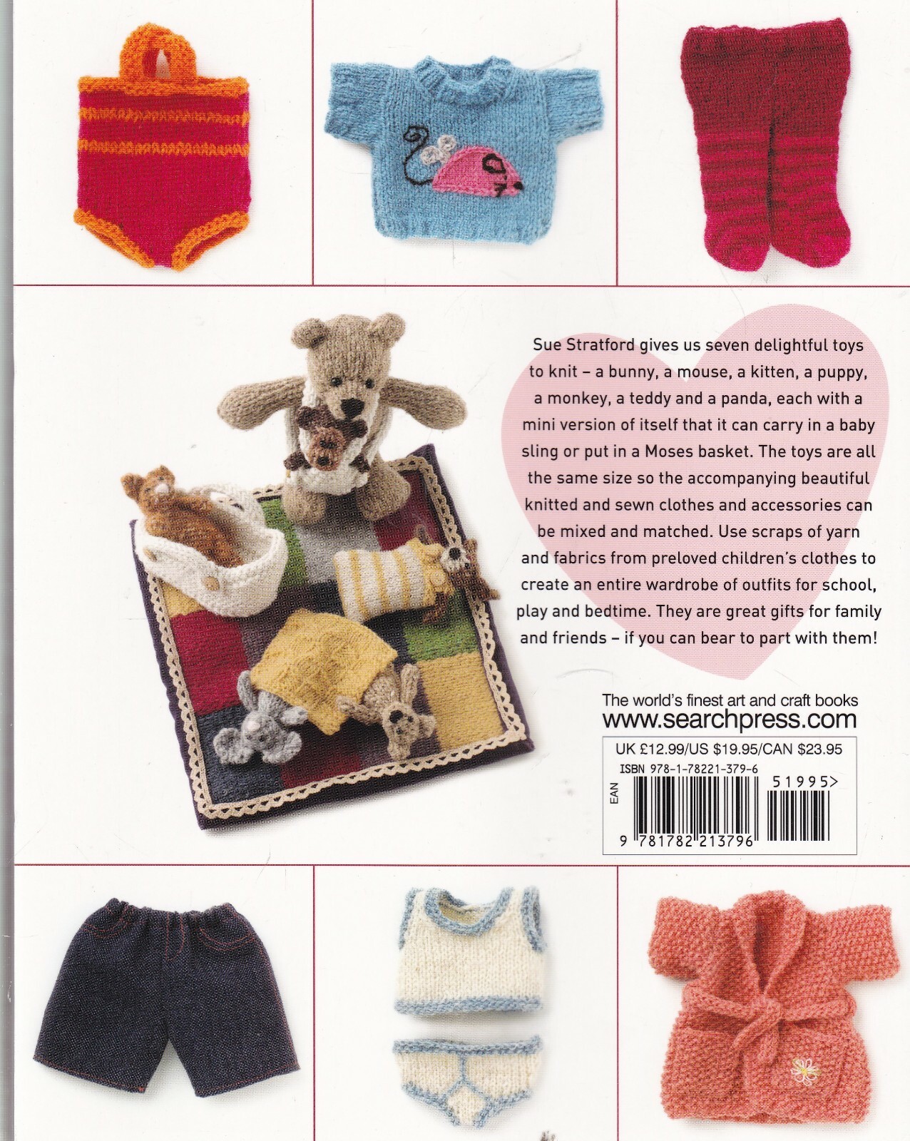 Knit Me, Dress Me, Love Me Cute Knitted Animals and Their Mini-Me Toys Book New
