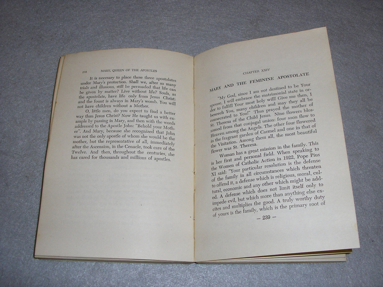 Vintage Christian Theology Book Mary Queen of Apostles Alberione Catholic 1956