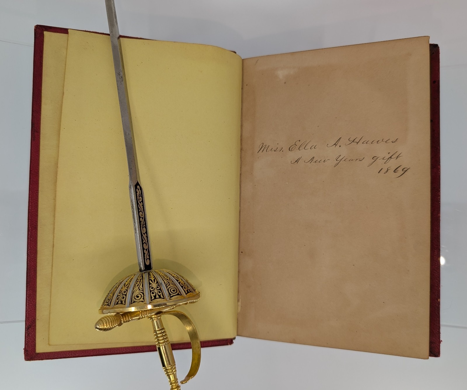 The Rosebud c. 1860s Antique Victorian Illustrated Leather Gift Book