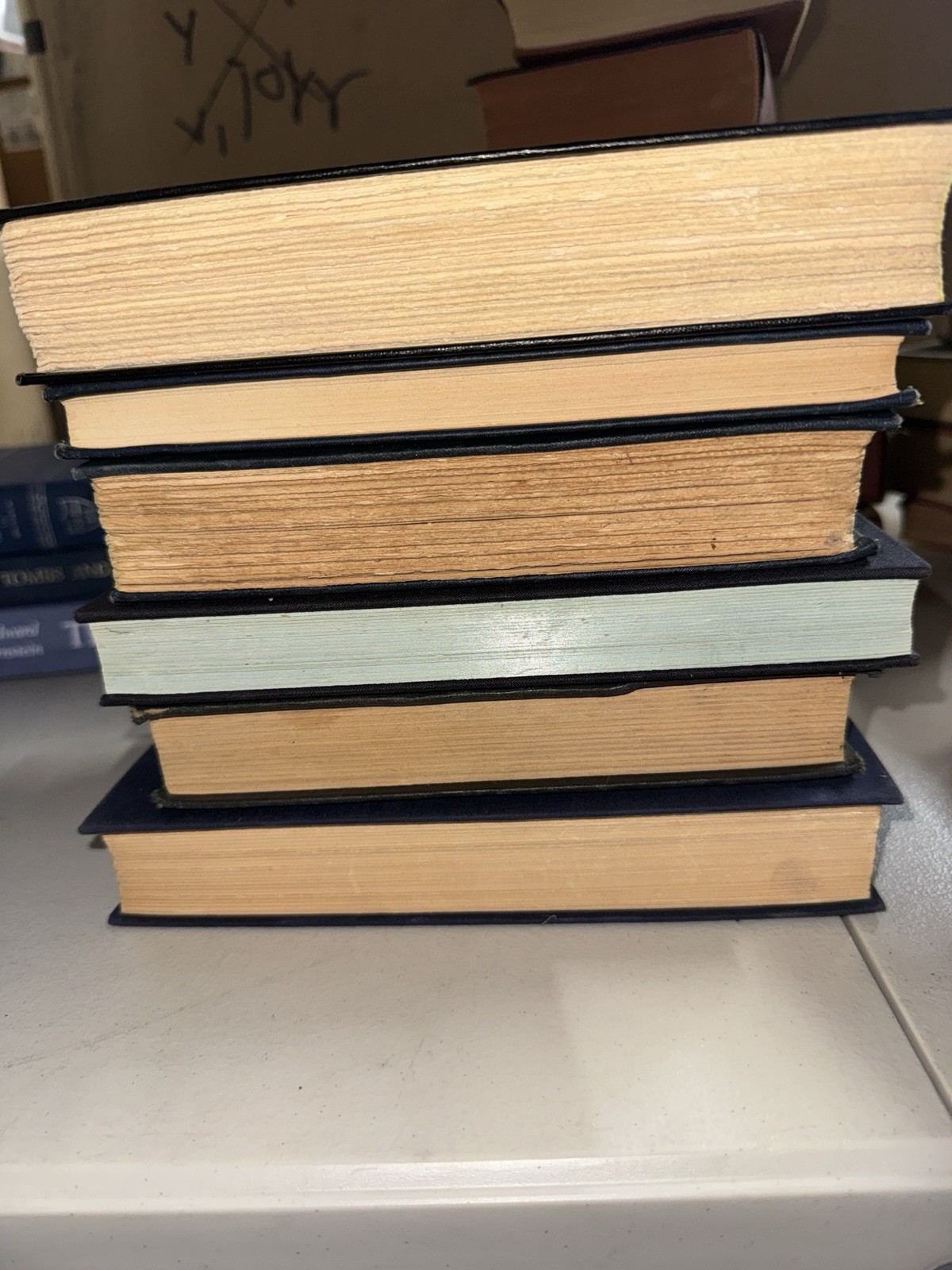 Lot of Dark Vintage Old Rare Antique Hardcover Books – Random