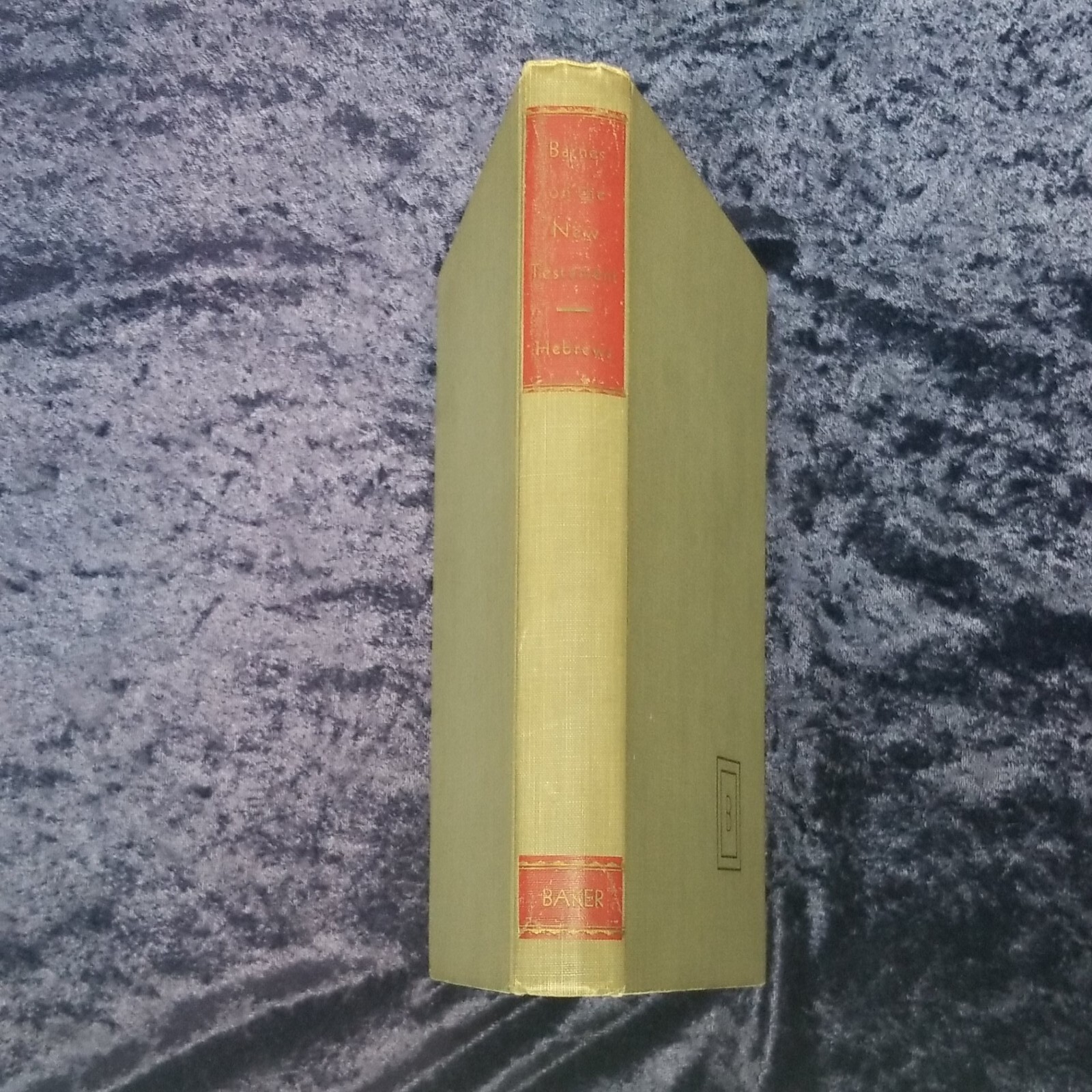 Barnes on the New Testament: Hebrews by A. Barnes, Hardcover 1949 Illustrated