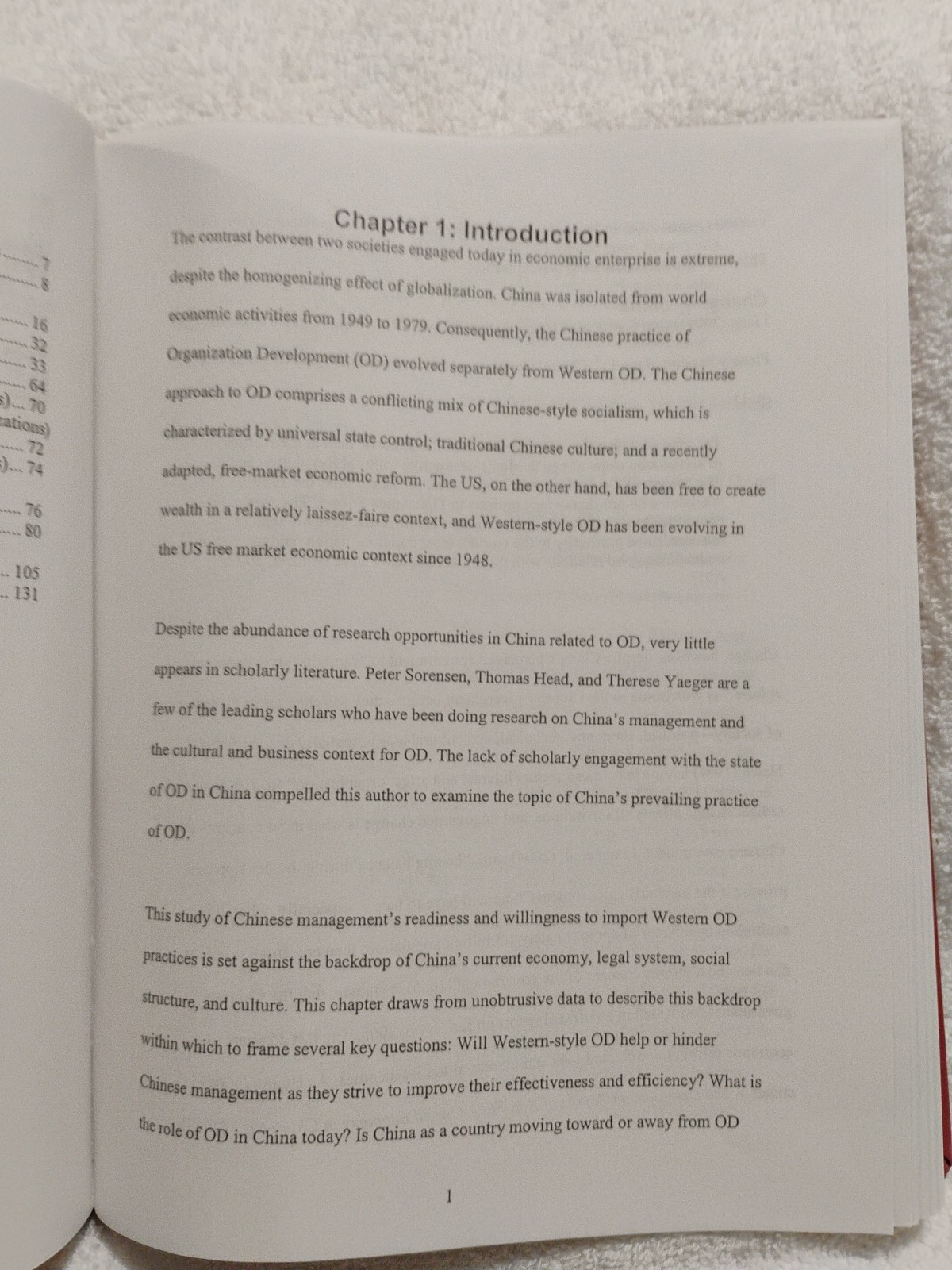 The Readiness And Willingness In China For OD Change Lee-Hsing Lu Dissertation