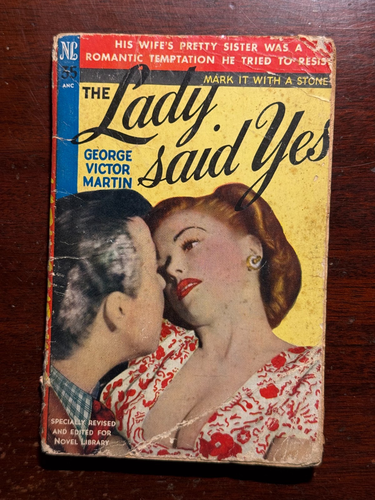 The Lady Said Yes George Victor Martin 1947 1940s Vtg PB BK