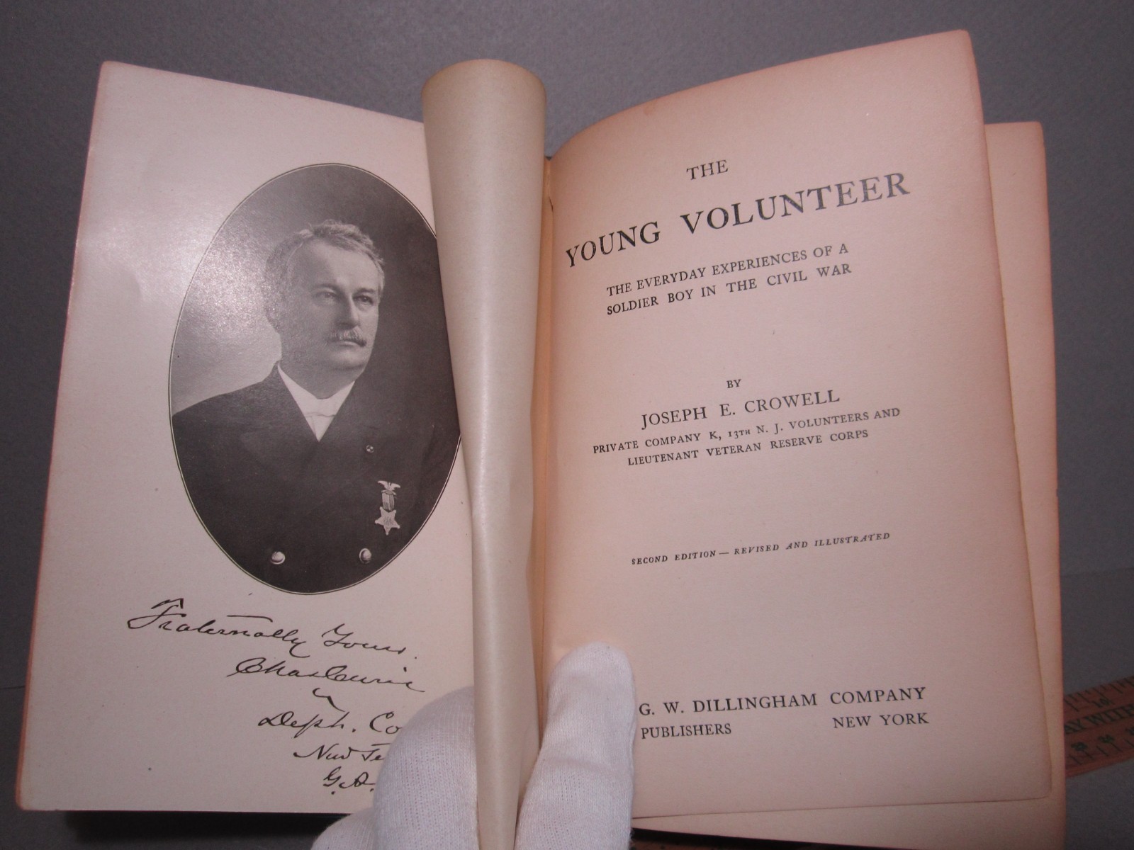 Young Volunteer Soldier Boy Everday Exp Civil War by Crowell 1906 2d Ed Hardback