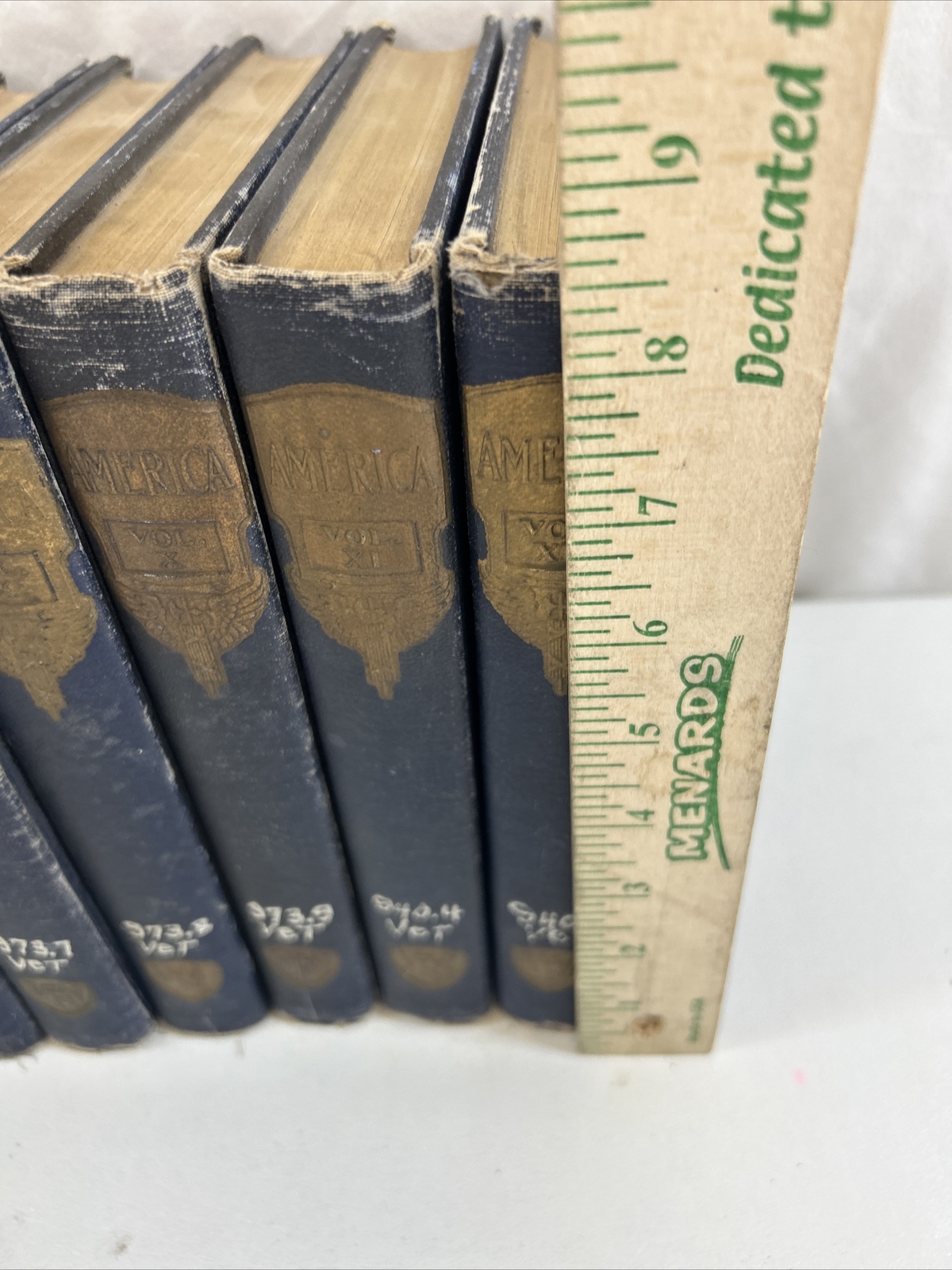 Lot of 11 – America: Vol. 2 – 12 (VFW, Hardcover, 1925) MISSING VOL. 1
