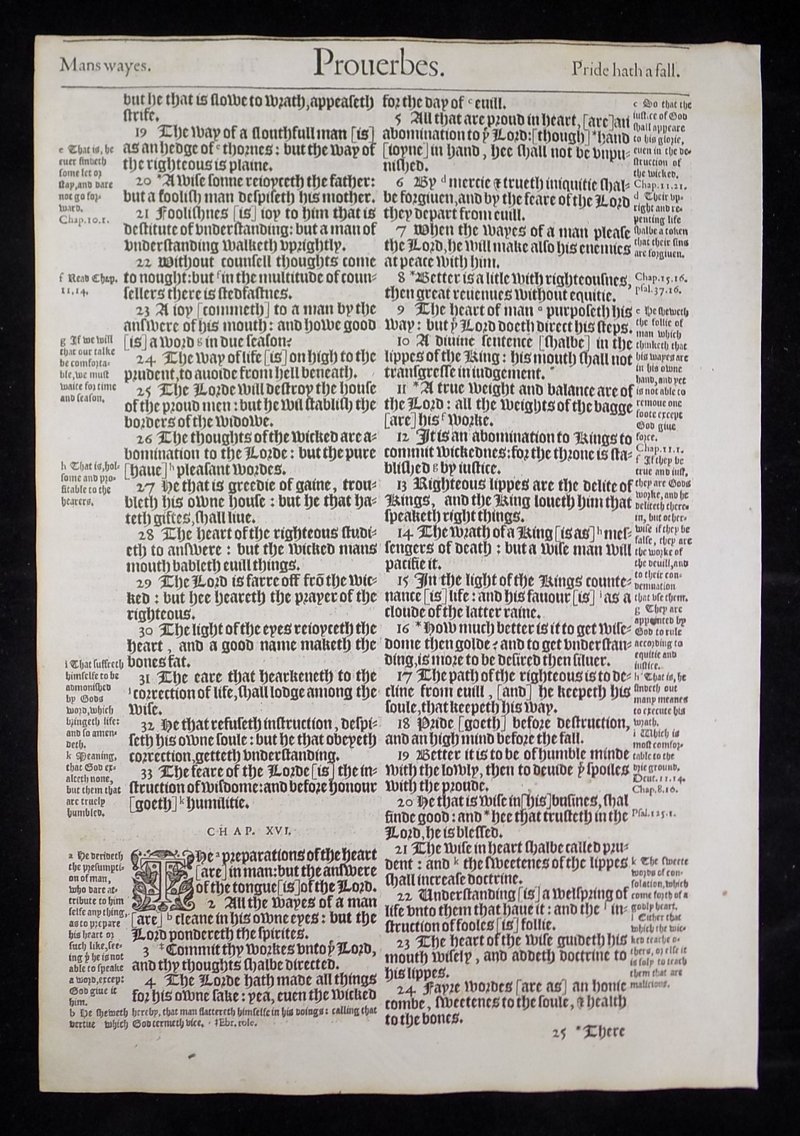 1583 GENEVA BIBLE PULPIT FOLIO LEAF GRAND NOBLEST *YOU PICK * VGC PAGE
