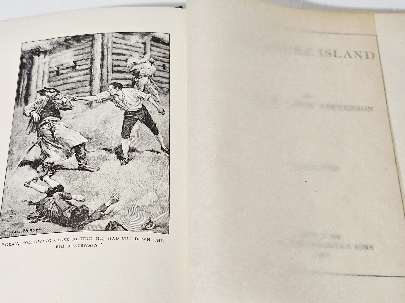 STEVENSON, Robert Louis “Treasure Island” [Charles Scribner’s Sons, 1905] VTG