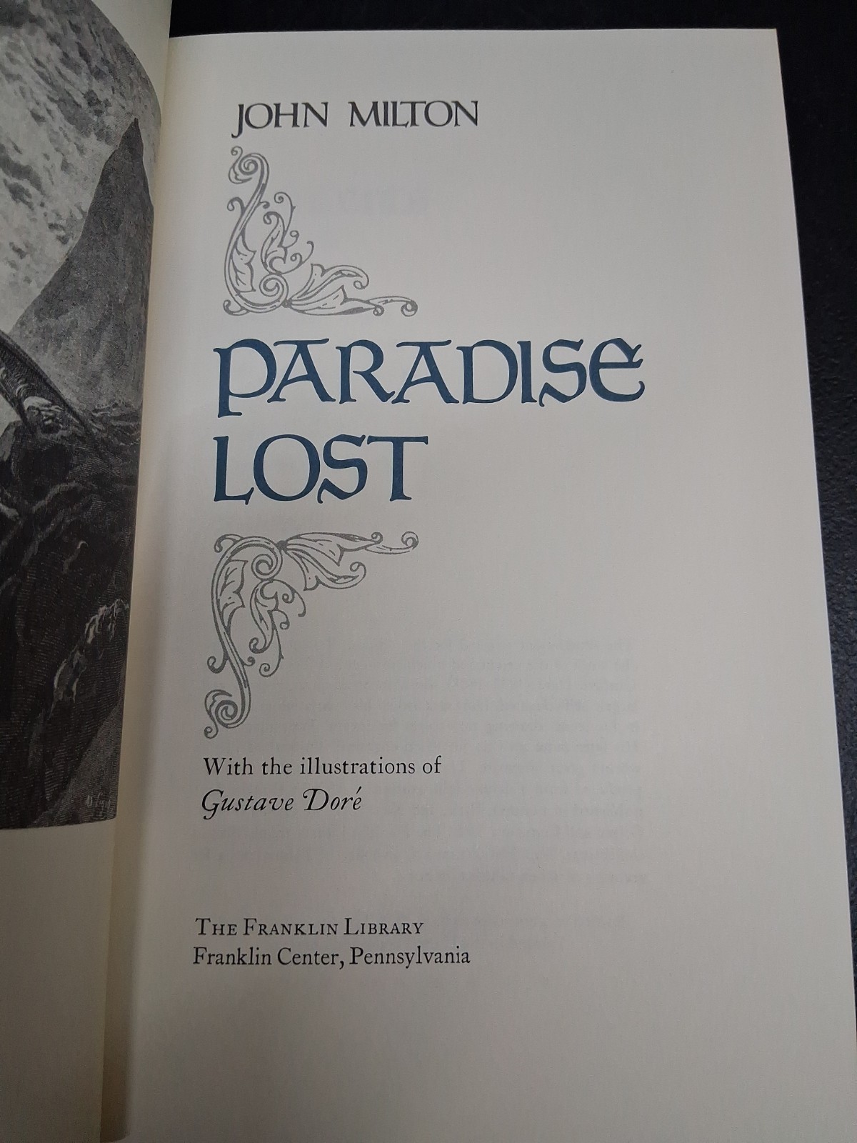 Paradise Lost John Milton 1979 The Franklin Library Leather Bound Gold Gilded
