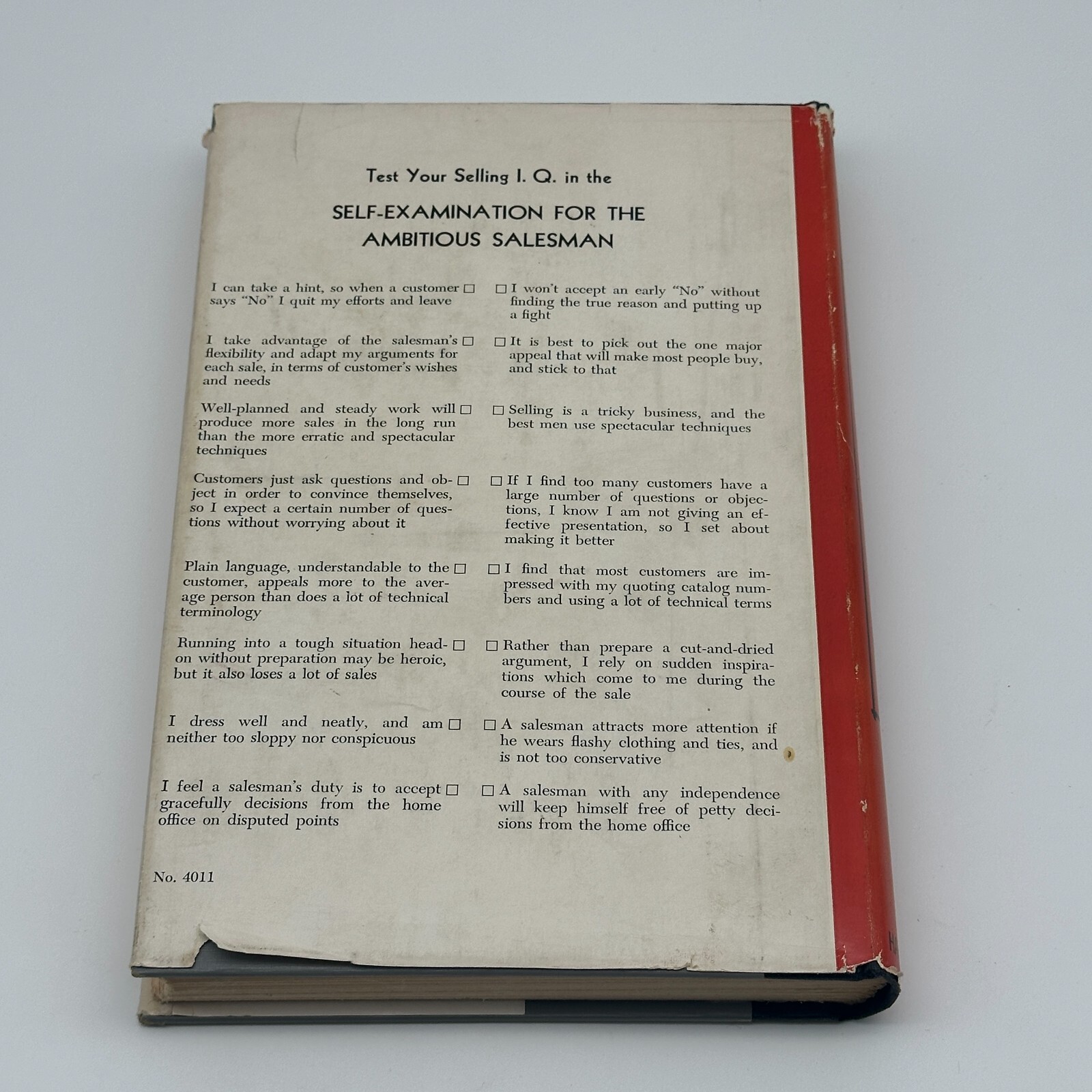 RARE The Psychology of Successful Selling Richard W Husband 1953 Self-Help