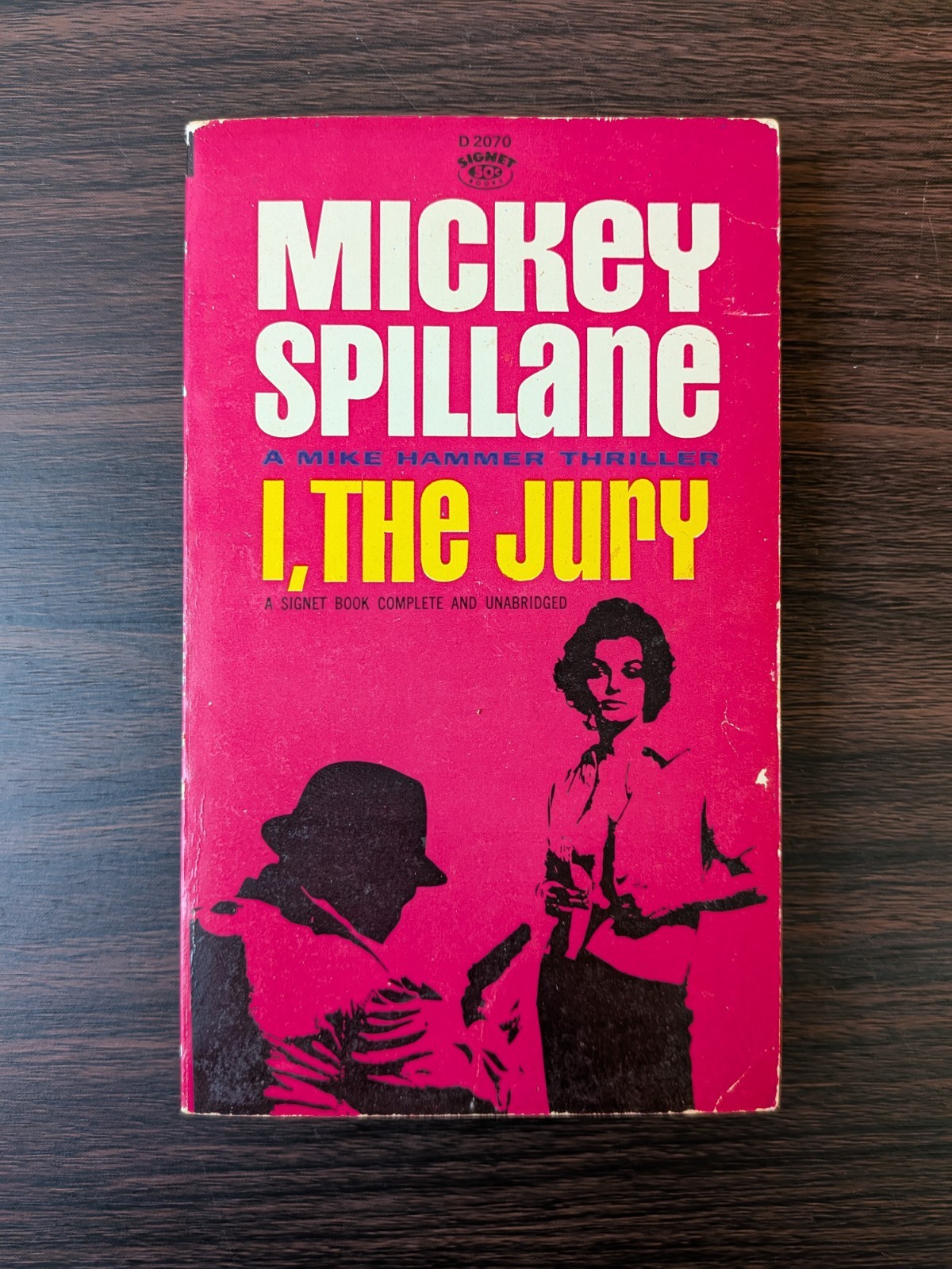 I, The Jury by Mickey Spillane Mike Hammer Thriller Red Signet Paperback 1964