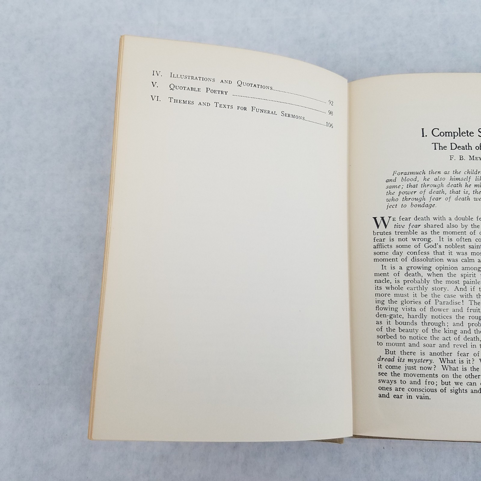 Funeral Sermons and Outlines Baker 1955 Hardcover – Meyer Spurgeon Barnes