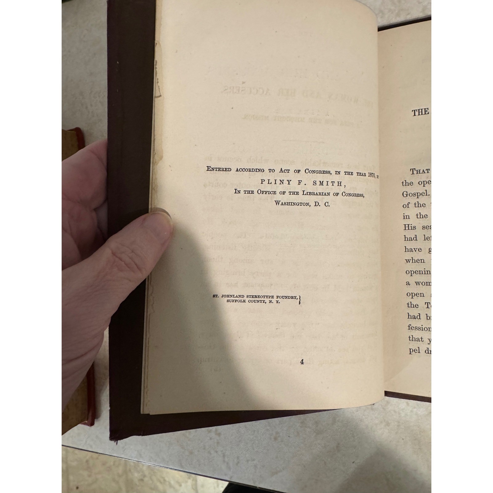 The Woman and Her Accusers W.A. Muhlenberg 1871 Antique Hardcover Gilt Edges