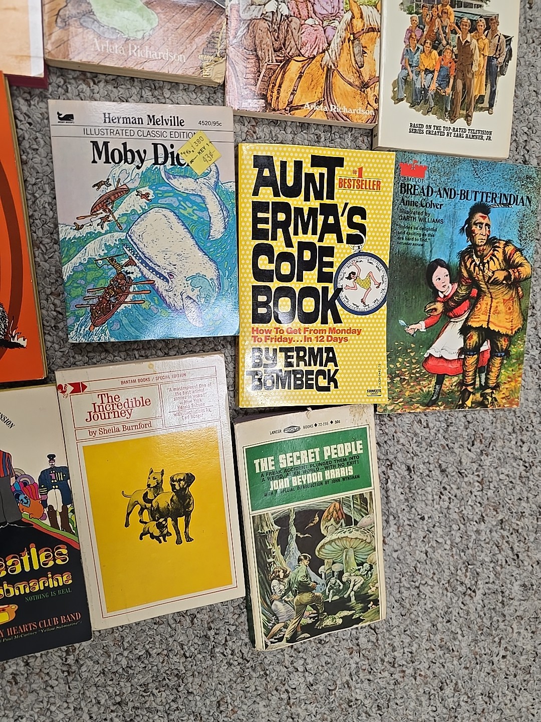 Lot of 11 Vintage Mixed Authors Fiction Adventure Paperback Novel Story Books