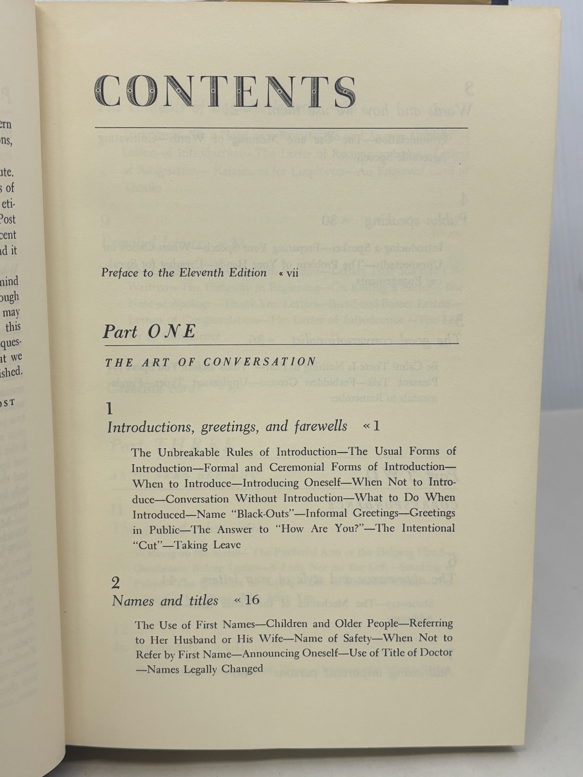 Emily Posts Etiquette The Blue Book of Social Usage 11th Revised Edition 1965