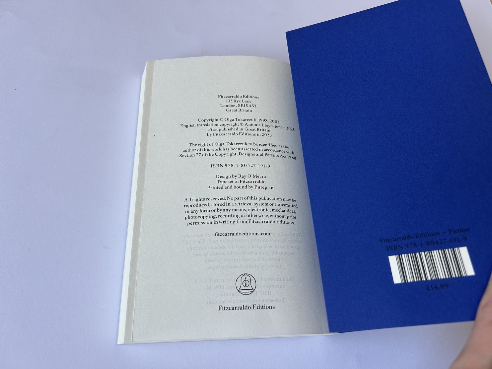 Signed House Of Day, House Of Night Olga Tokarczuk Fitzcarraldo Editions UK 1st