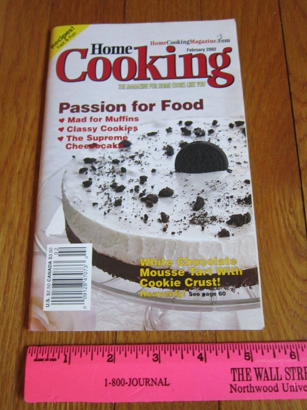 Home Cooking Magazine Feb 2002 Vtg Recipes Pistachio Lime Cookies,Easy Stromboli