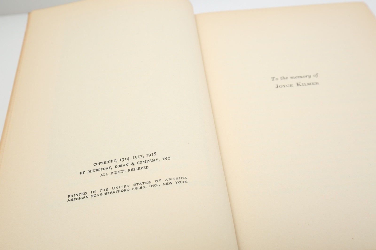 1942 Joyce Kilmer Poems Essays Letters Hardcover Two Volumes In One