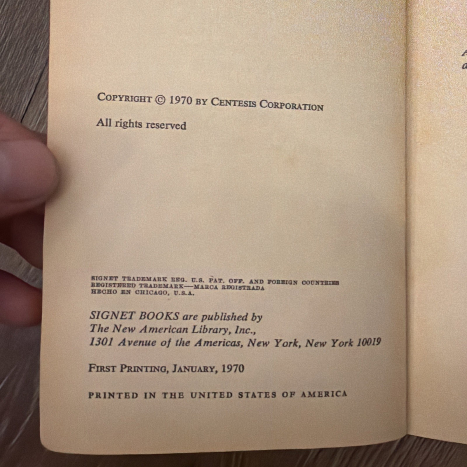 John LANGE, Michael CRICHTON / Drug of Choice PBO 1st Edition 1970