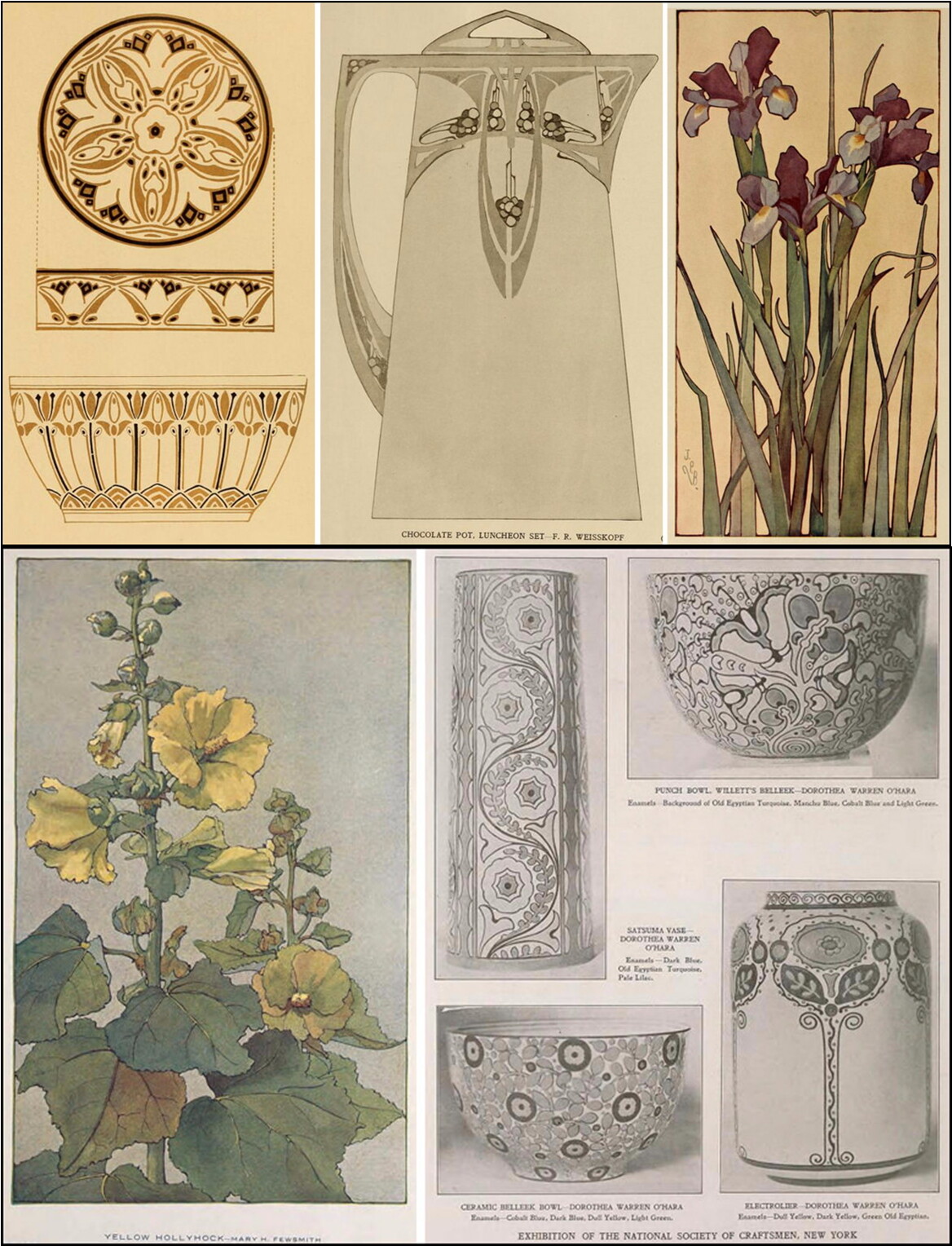 228 old of Keramic Studio – Art Nouveau Ceramics Pottery Glass Magazines on DVD