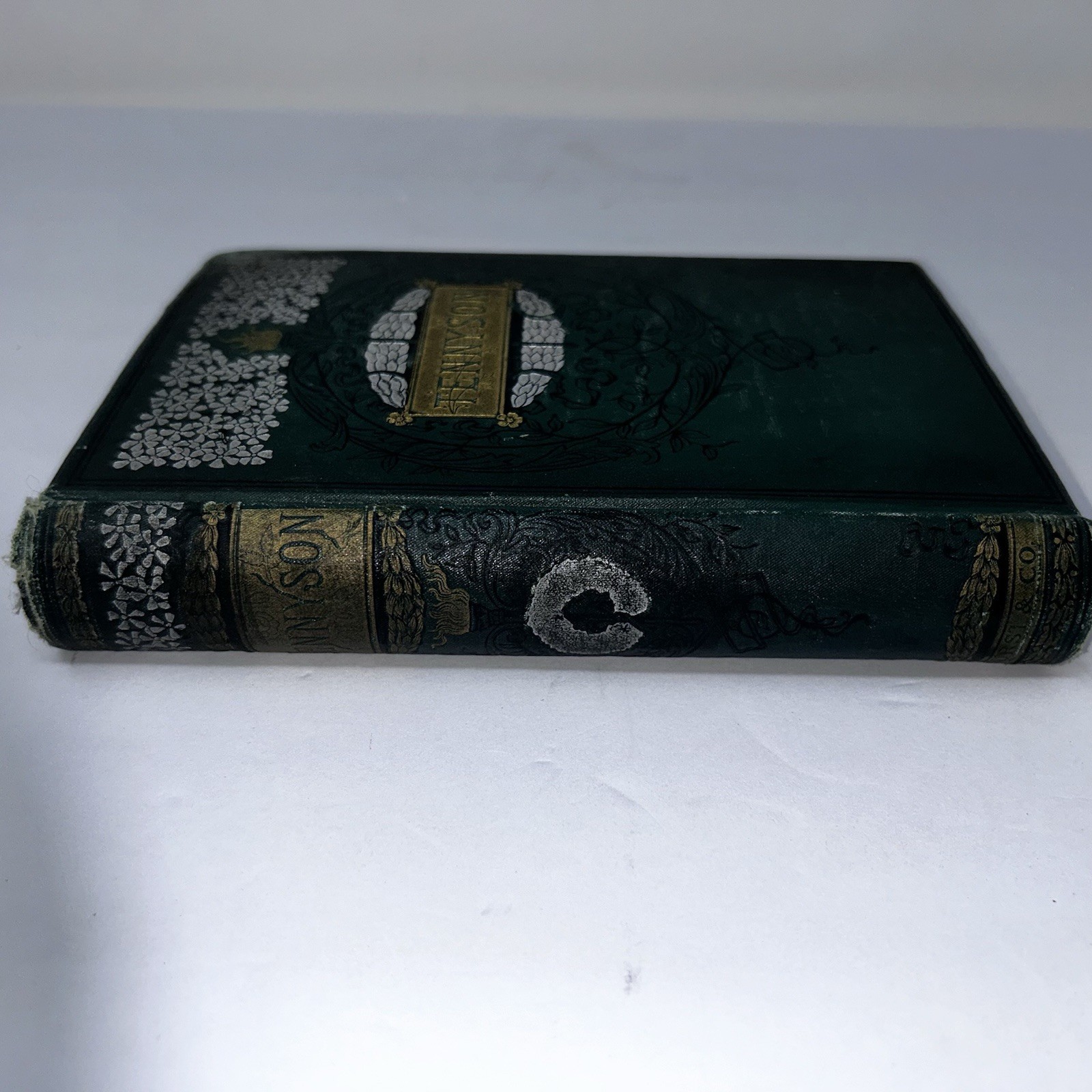 Antique Tennyson Poems Hurst & Co New York Hardcover Victorian Book As Is