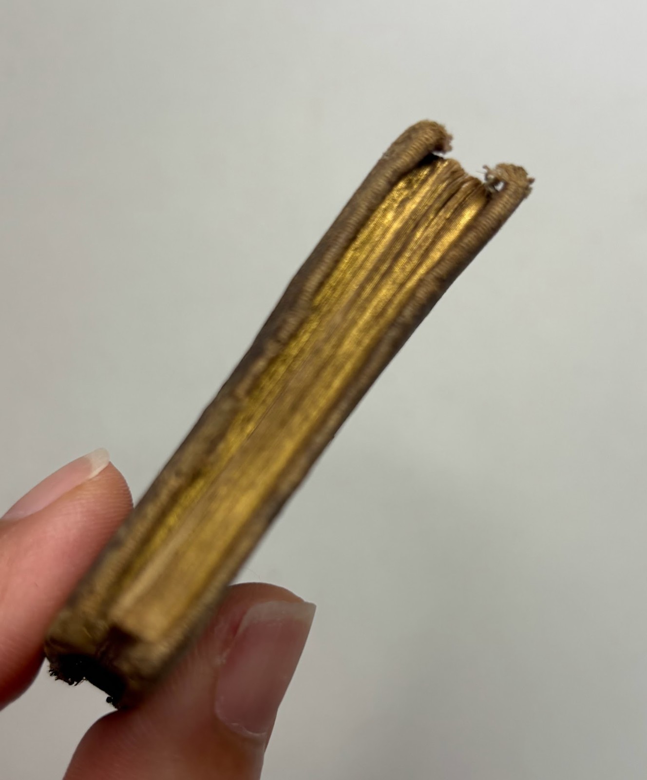 19th century Dew Drops, miniature religious book, antique devotional (poor cond)