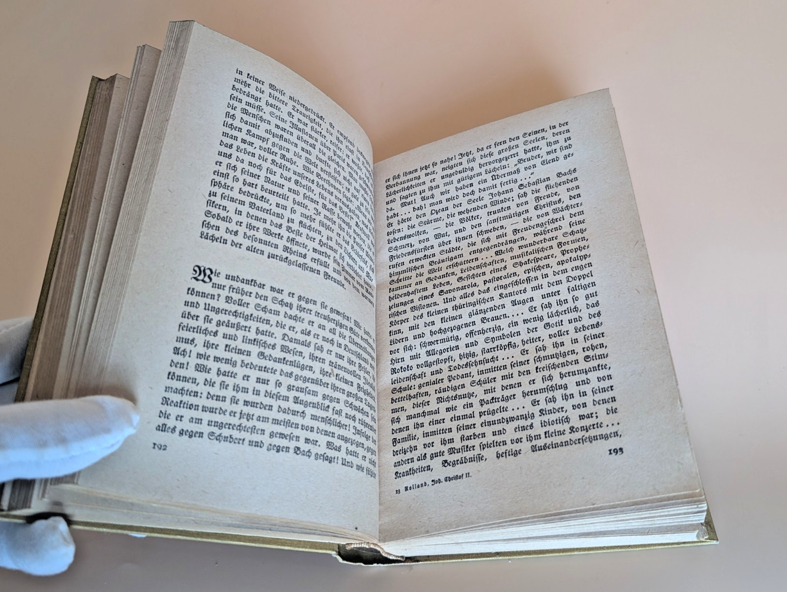 Romain Rolland Johann Christof 2 Vol Set 1918 German HC Rütten & Loening
