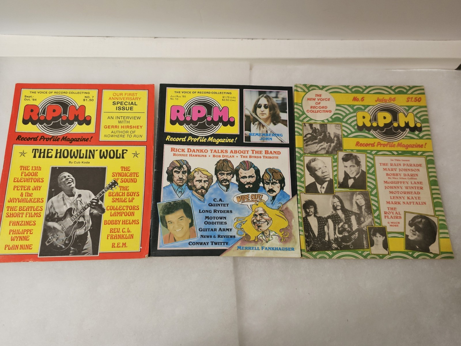 Vintage RPM Record Profile Magazine Lot 1984 85 John Lennon Motown Beatles Elvis