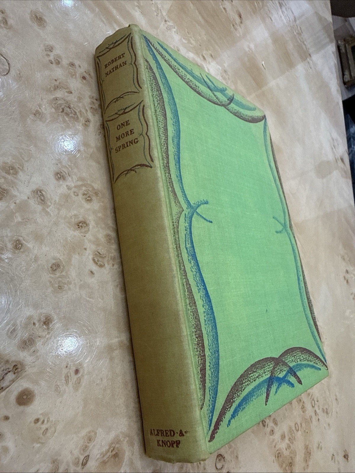 Robert Nathan One More Spring 1933 Alfred A. Knopf Third Printing Cloth HC
