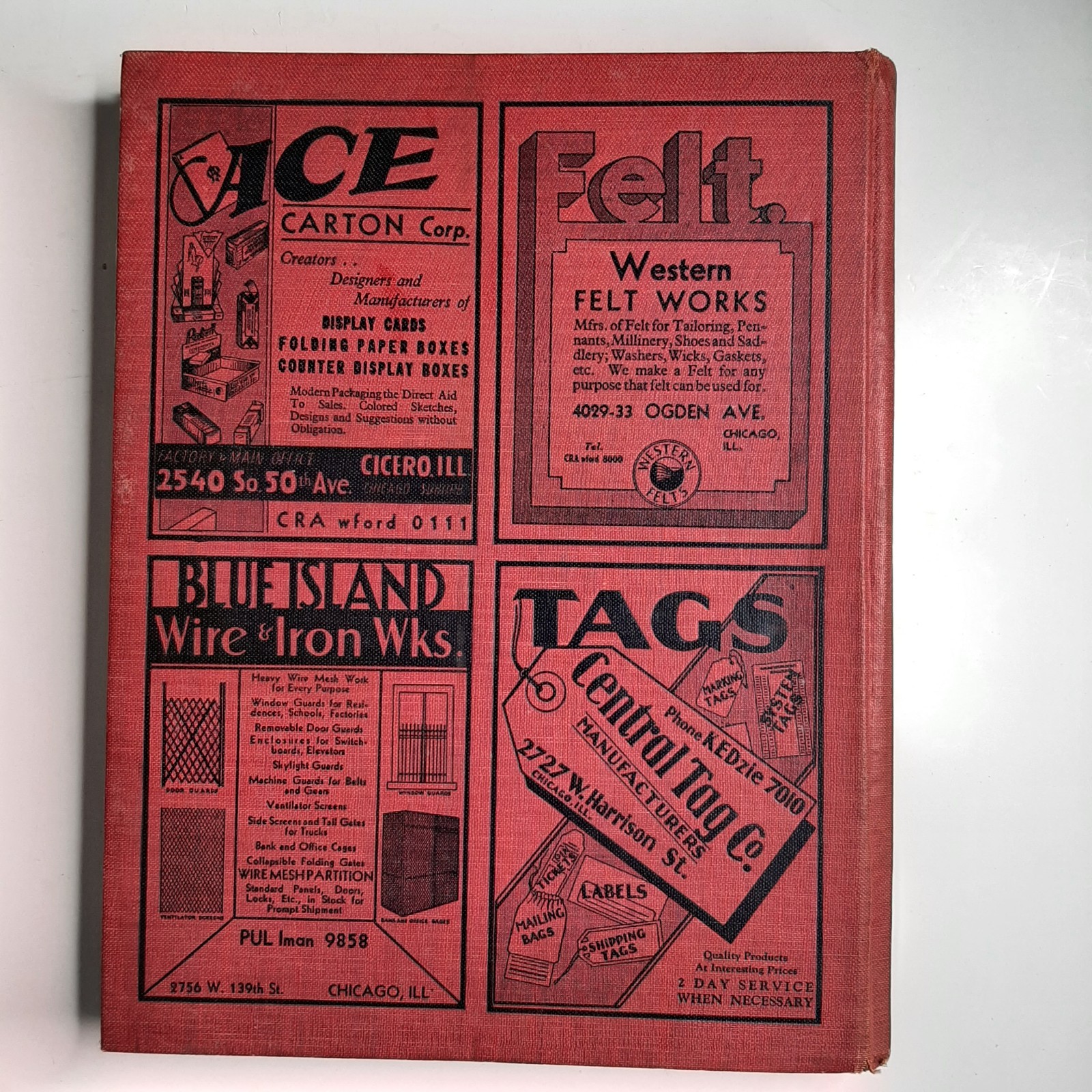 DONNELY’S INDUSTRIAL DIRECTORY CENTRAL DISTRICT 1932 Buyer’s Guide HC book OS36